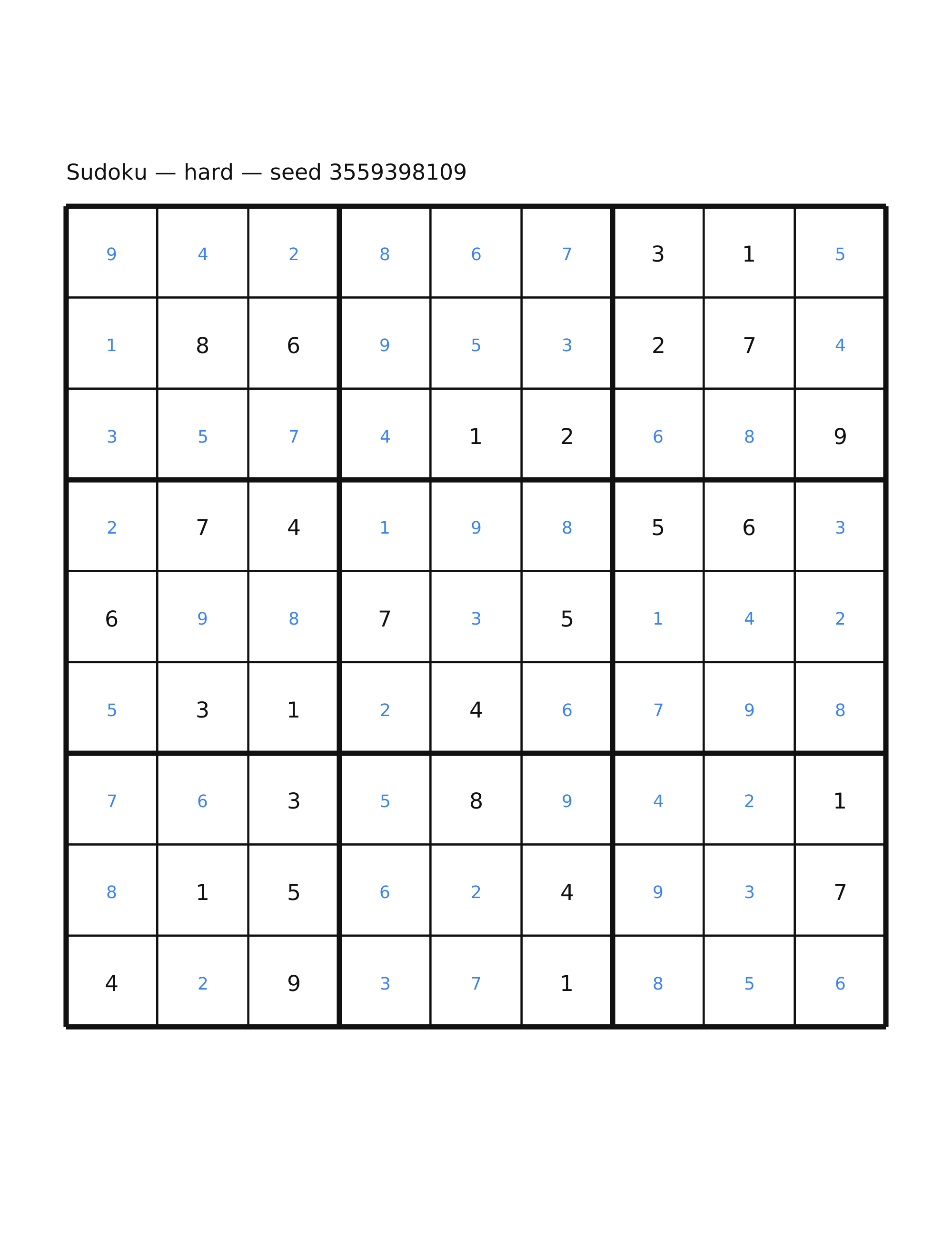 Sudoku — hard #59 — solution