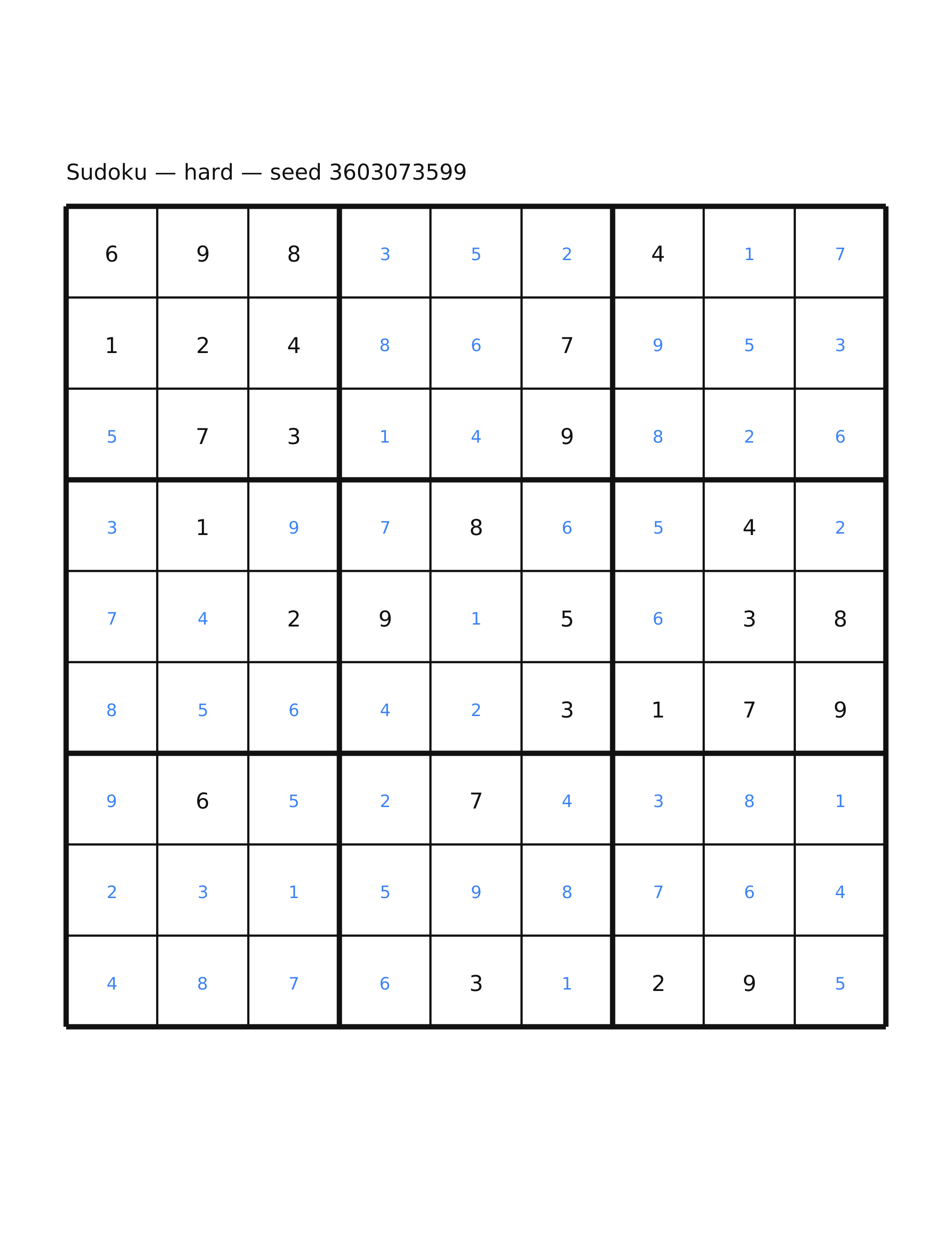 Sudoku — hard #50 — solution