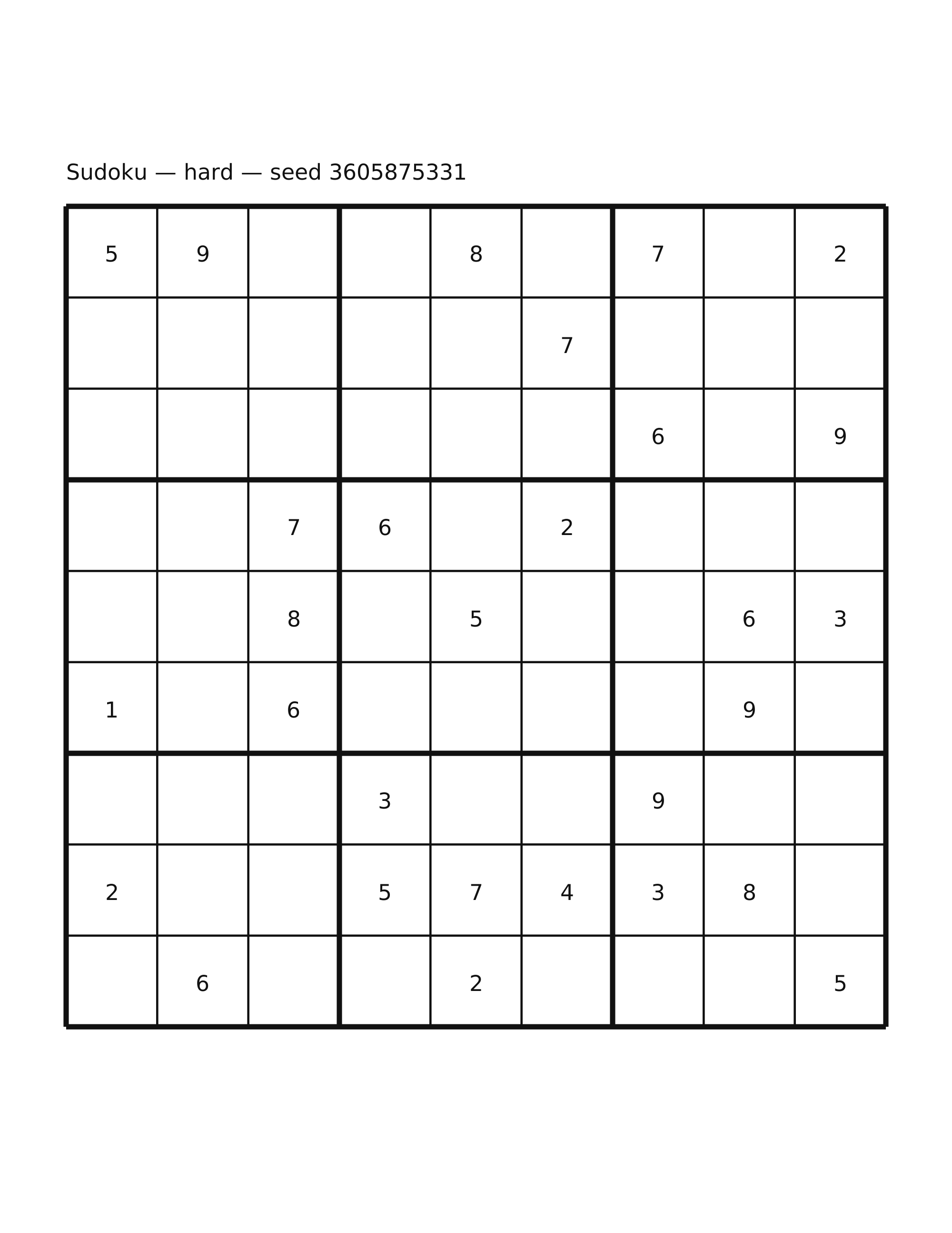 Sudoku — hard #42