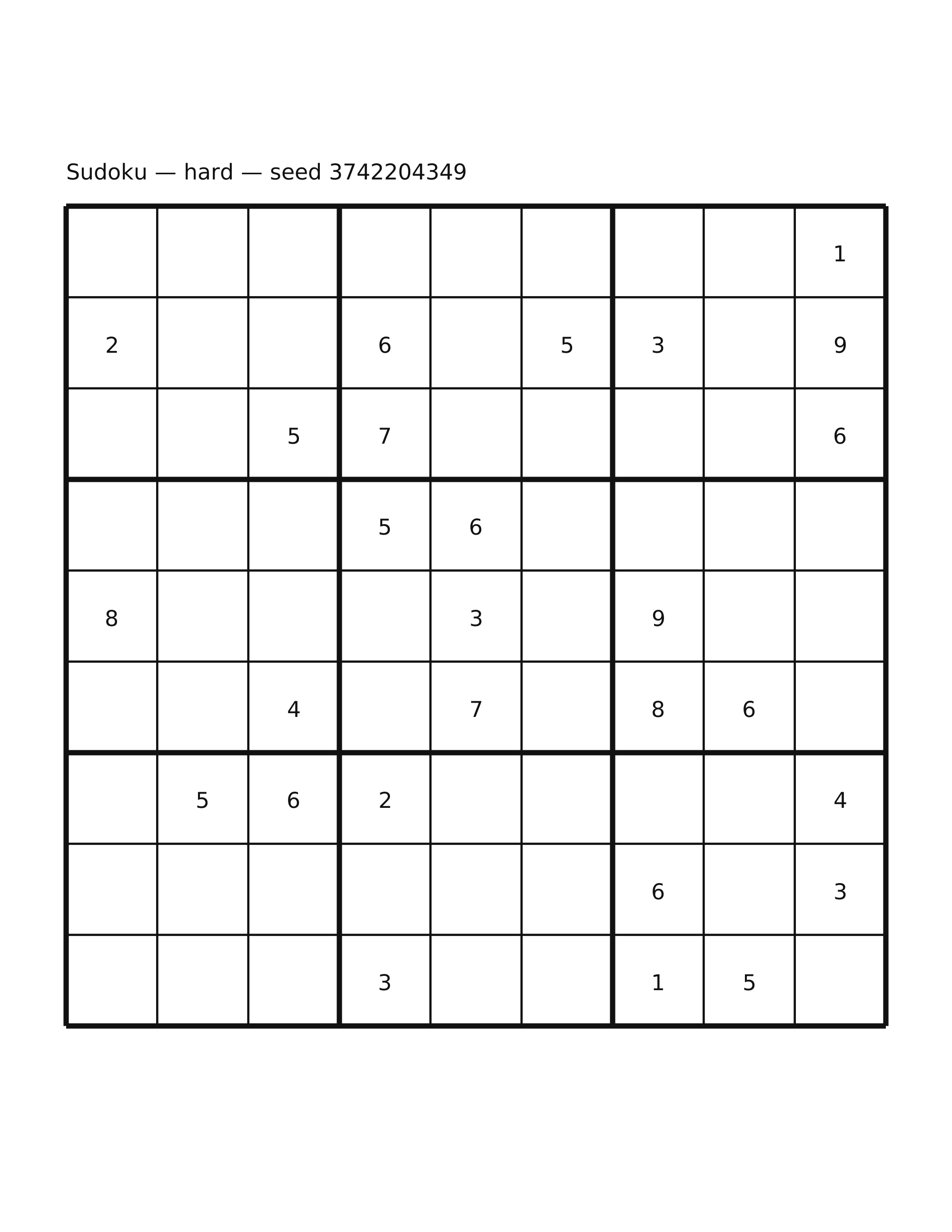 Sudoku — hard #65