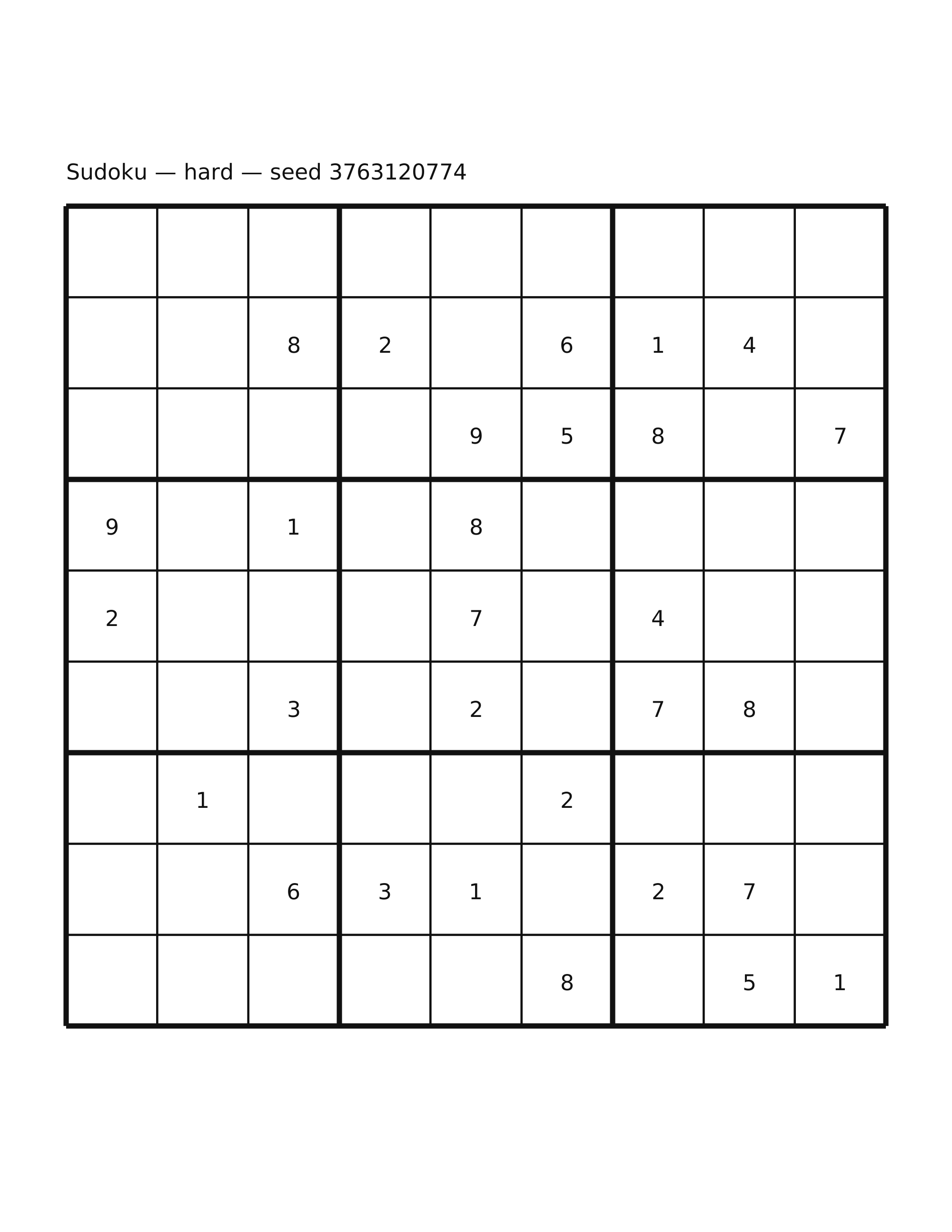 Sudoku — hard #18