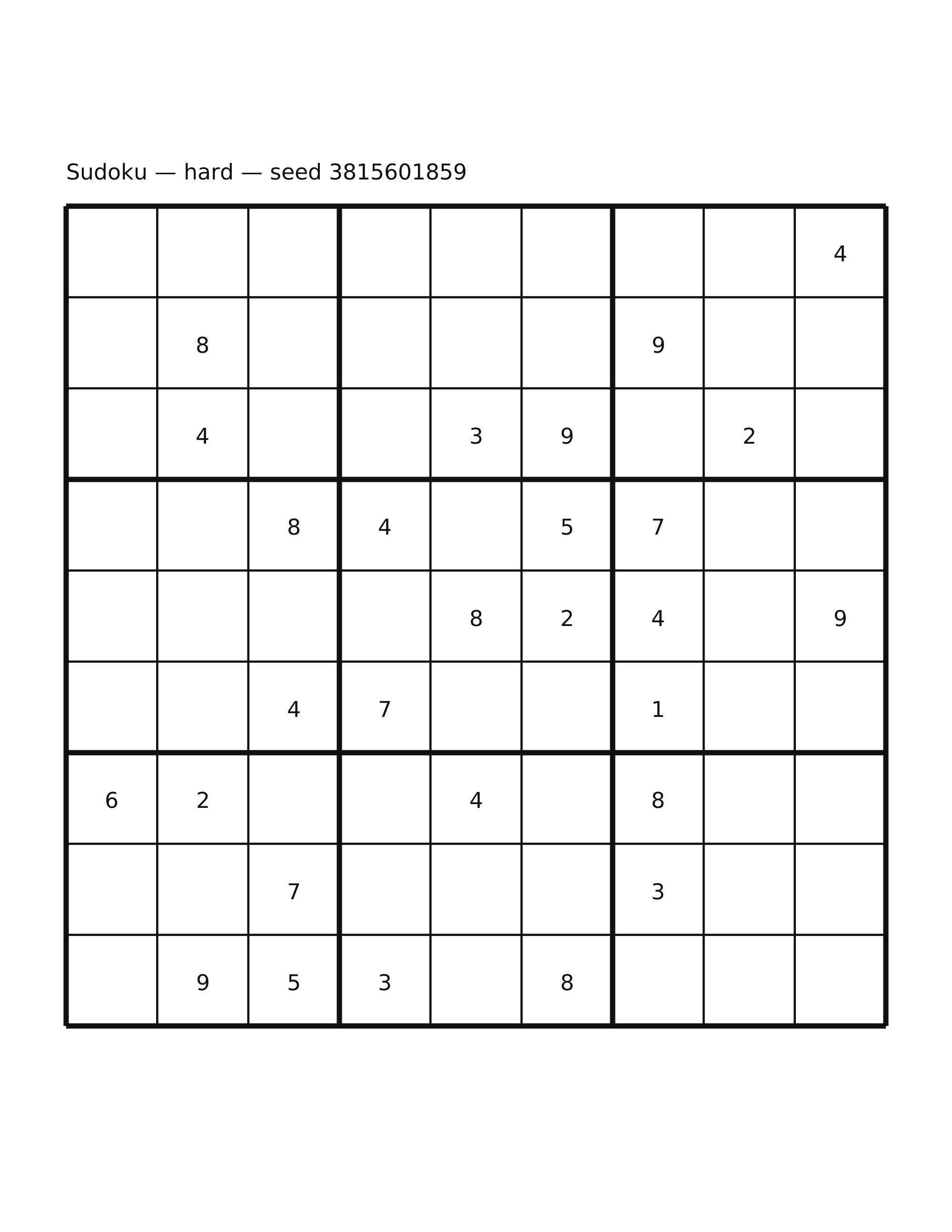 Sudoku — hard #37