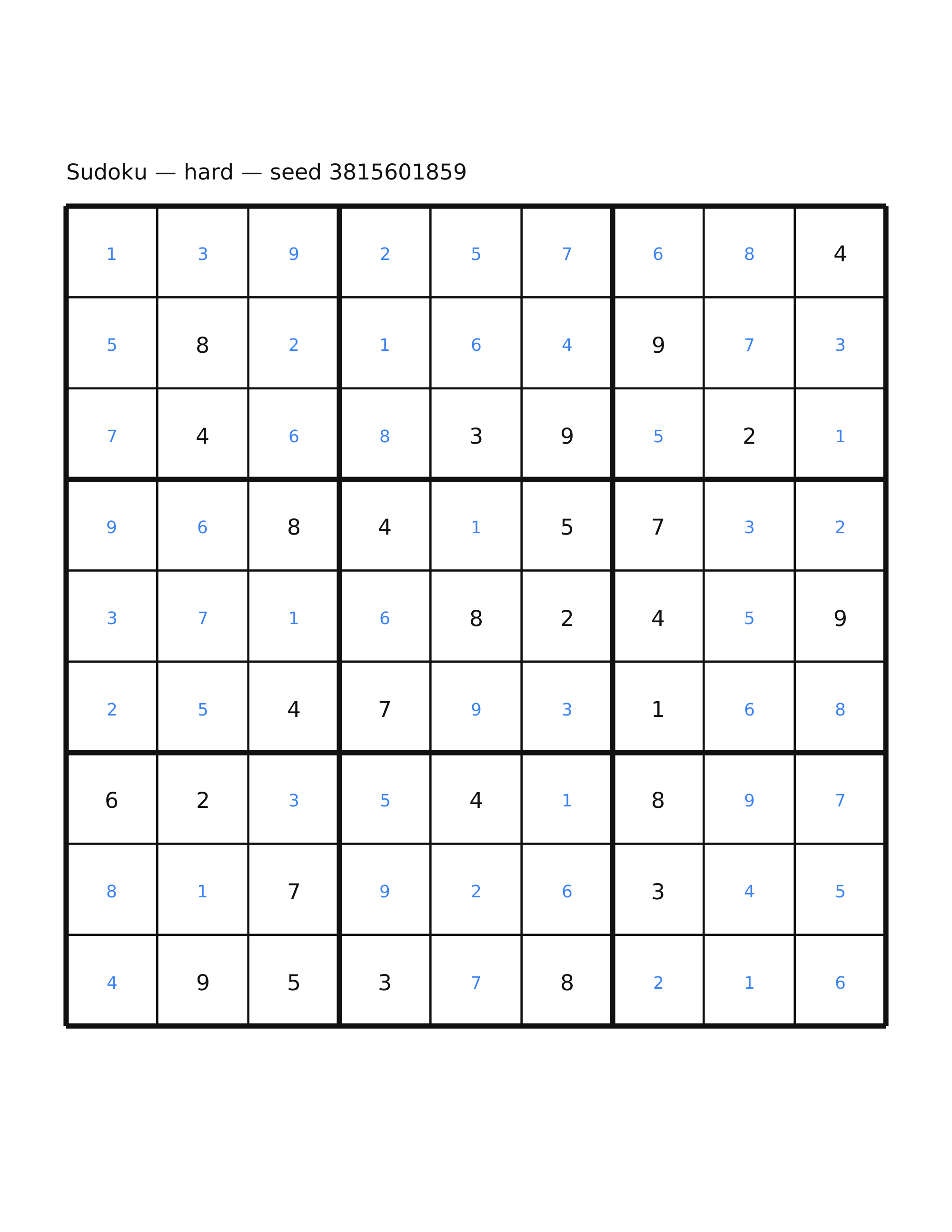 Sudoku — hard #37 — solution