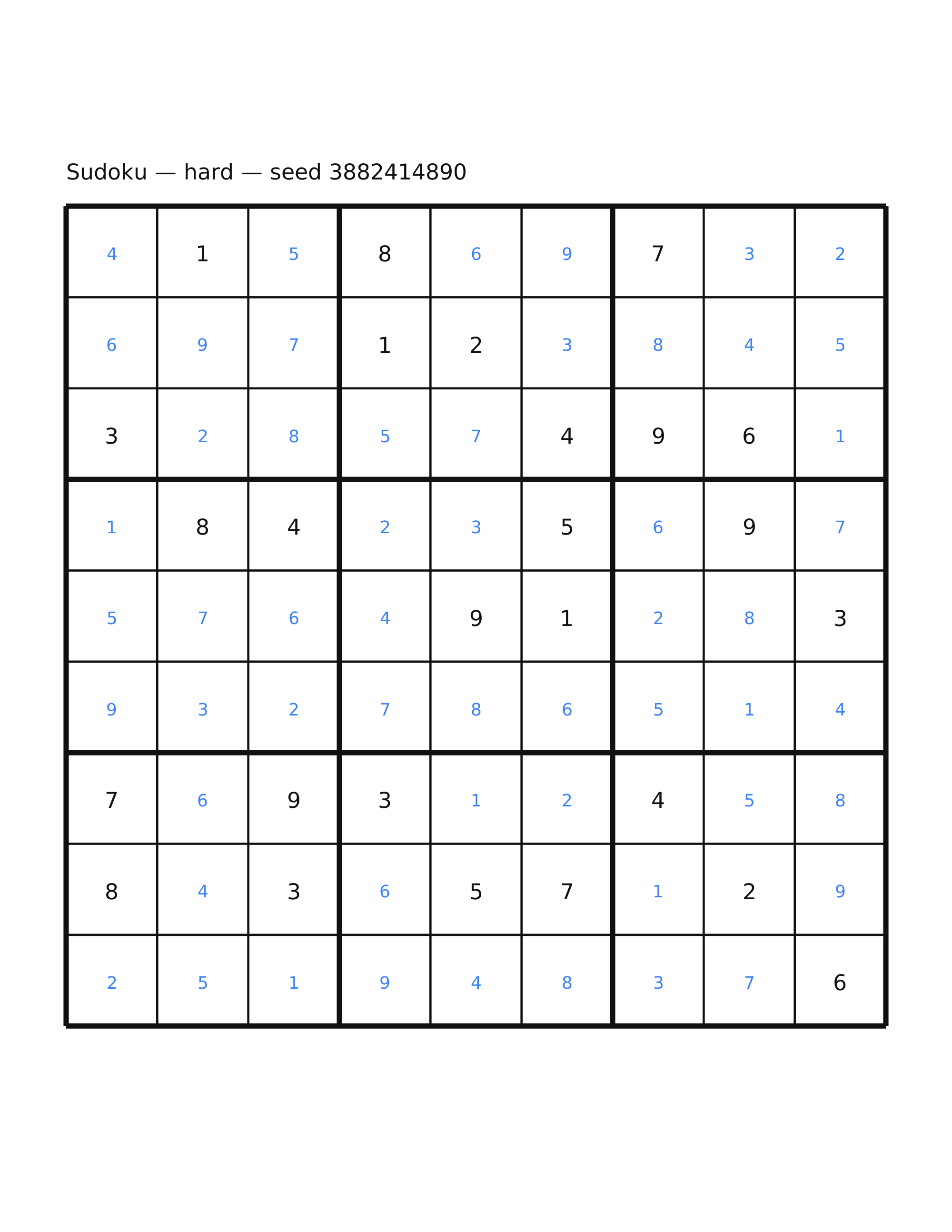Sudoku — hard #65 — solution