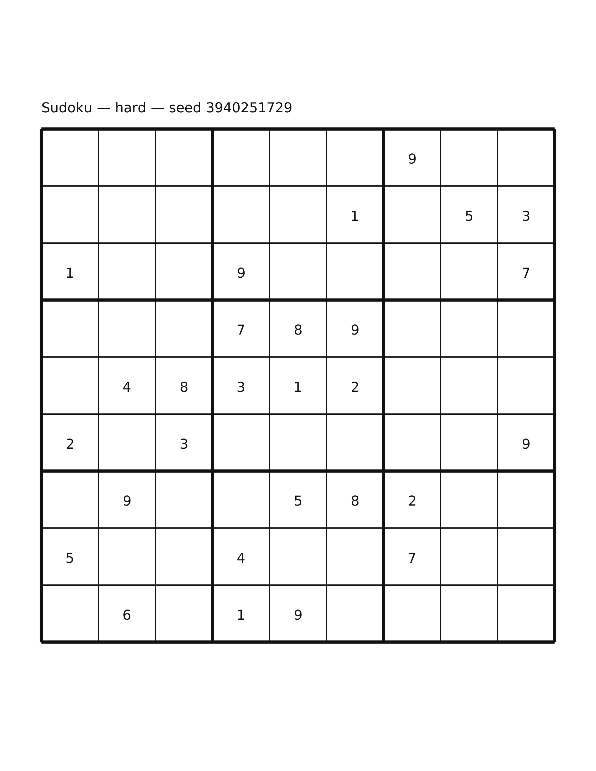 Sudoku — hard #43