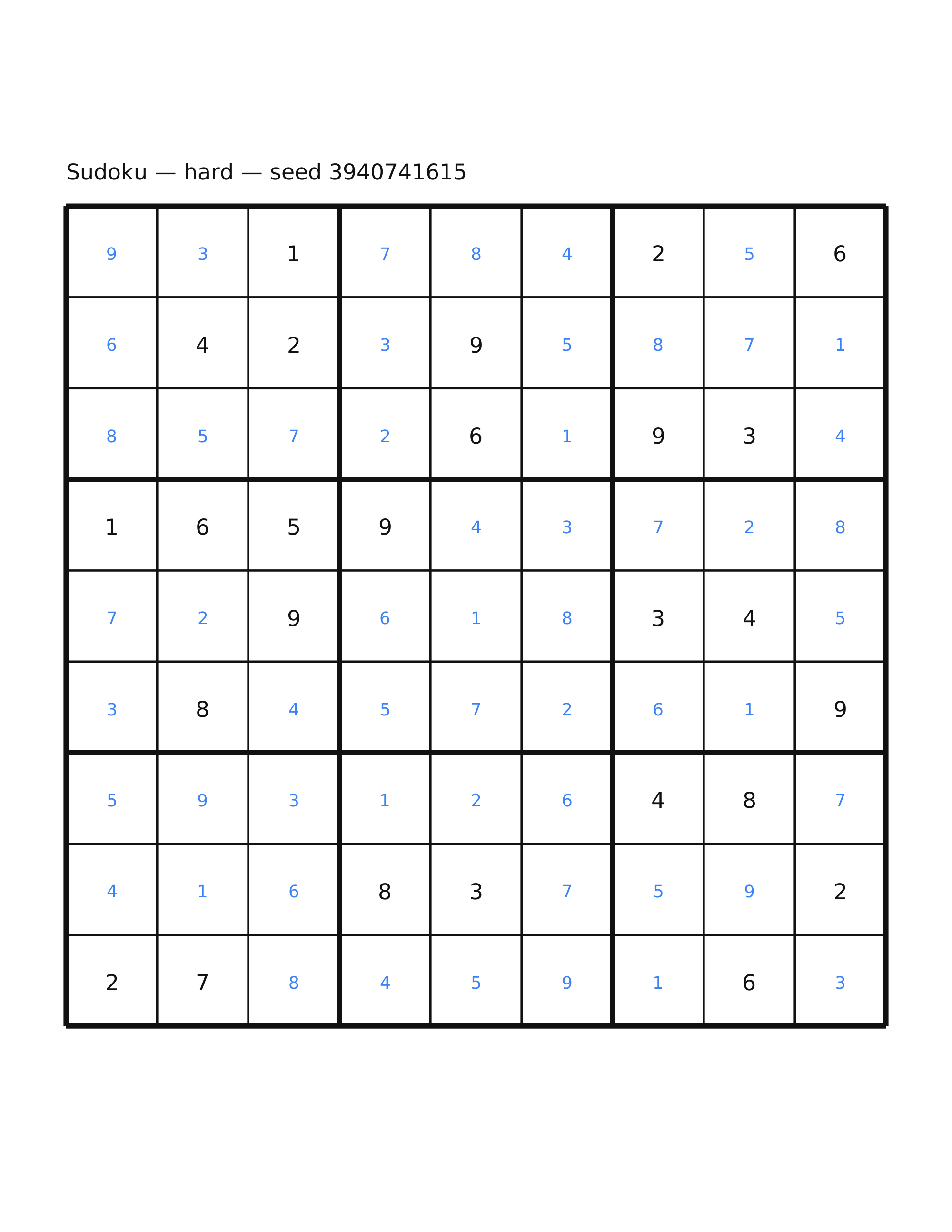 Sudoku — hard #25 — solution