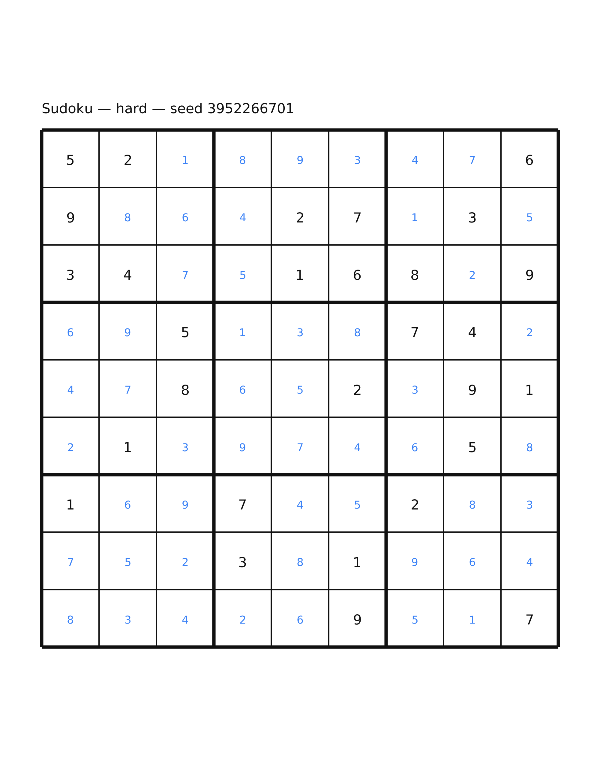 Sudoku — hard #30 — solution