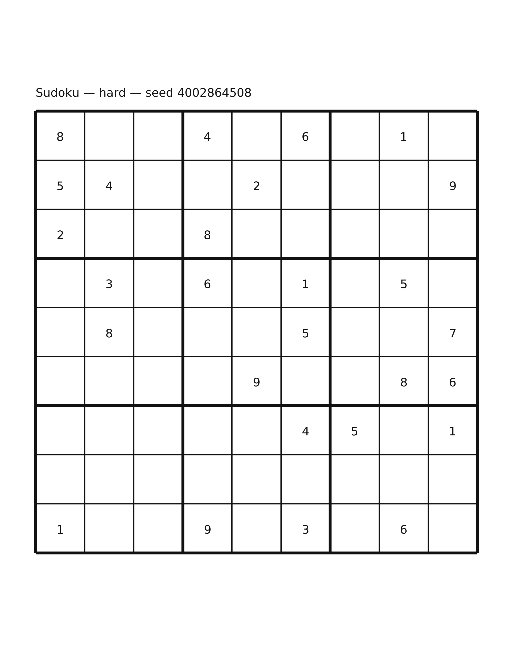 Sudoku — hard #58