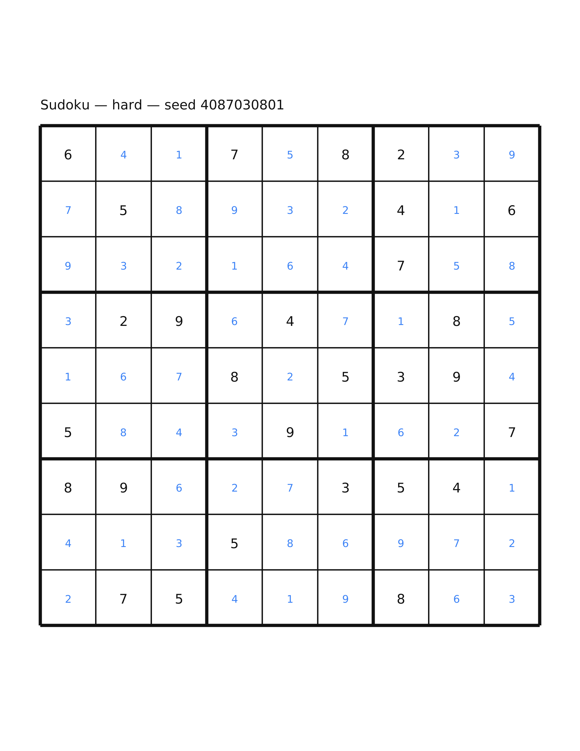 Sudoku — hard #39 — solution