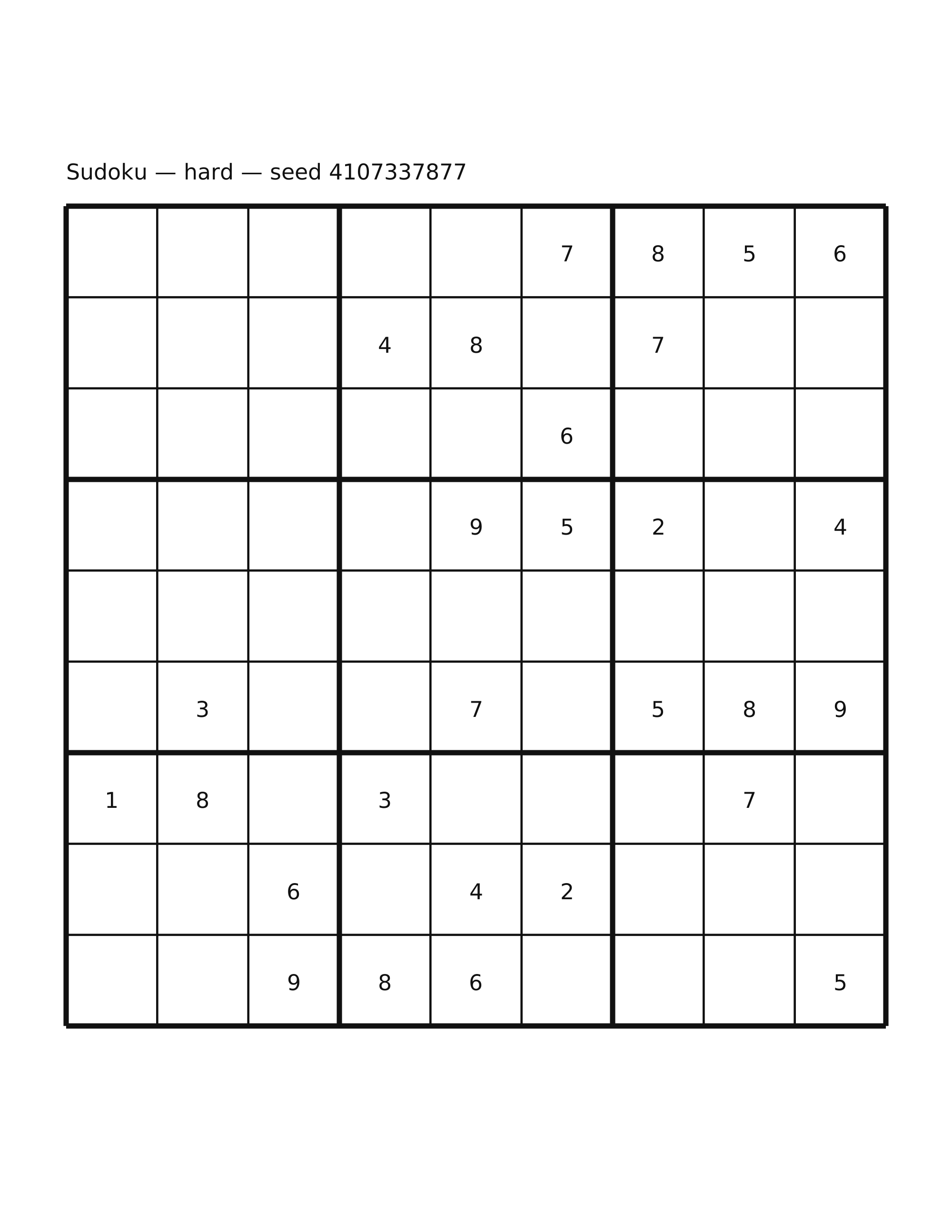 Sudoku — hard #61