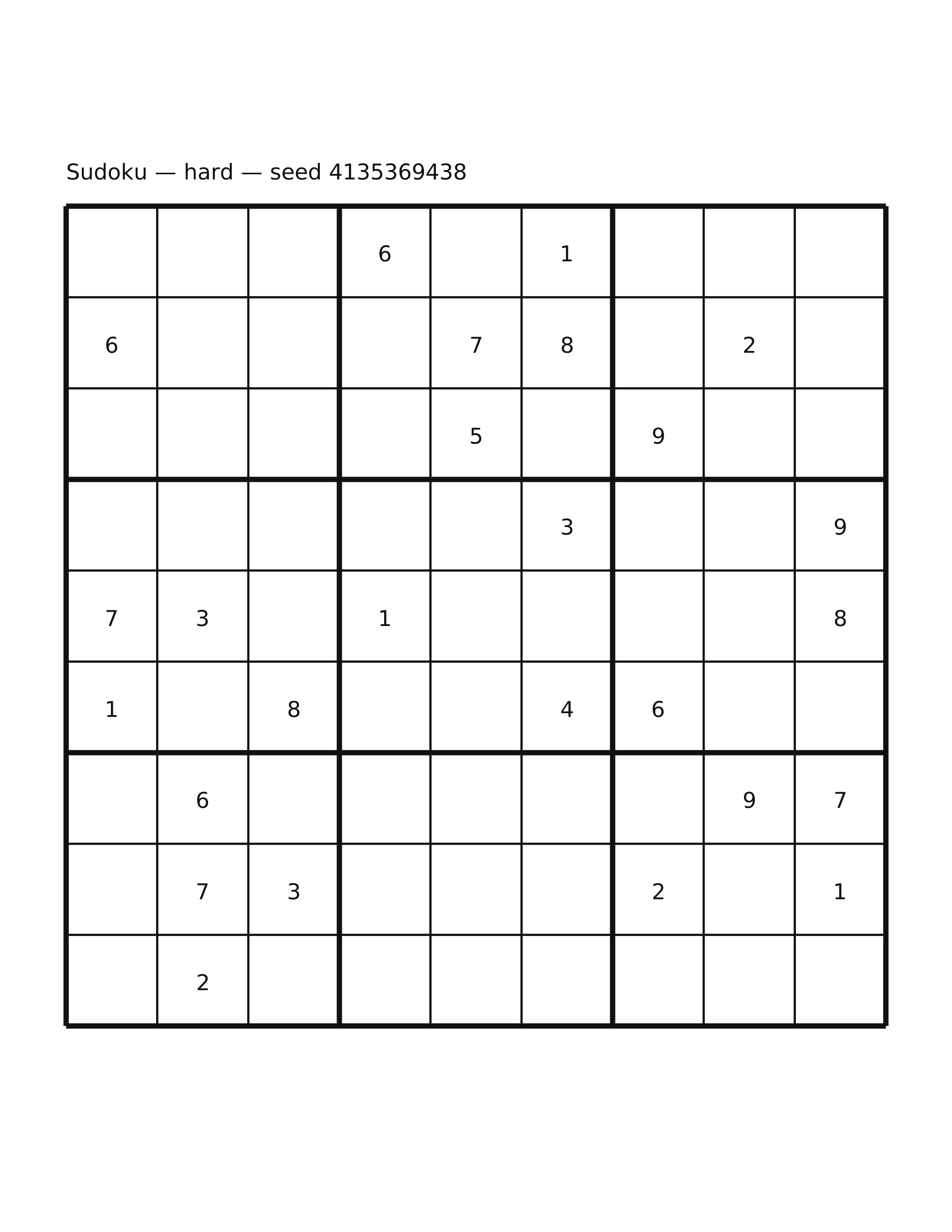 Sudoku — hard #19