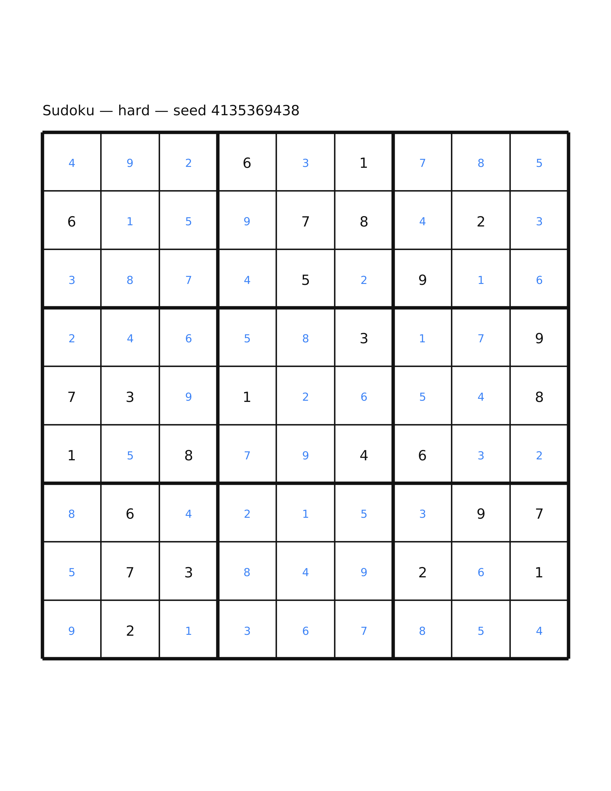 Sudoku — hard #19 — solution