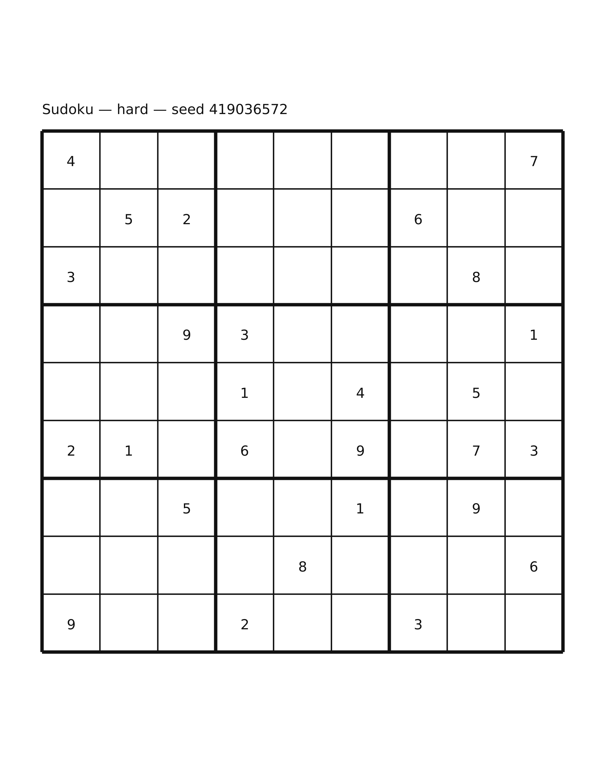 Sudoku — hard #51