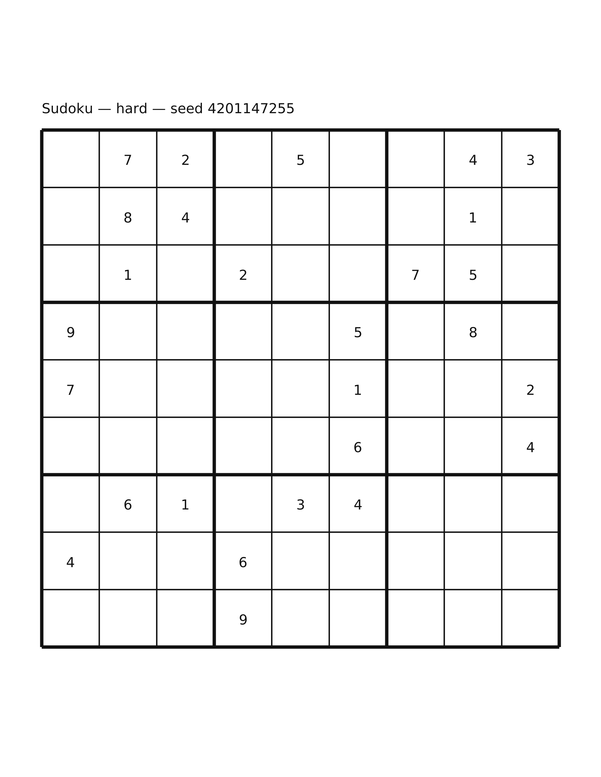 Sudoku — hard #45