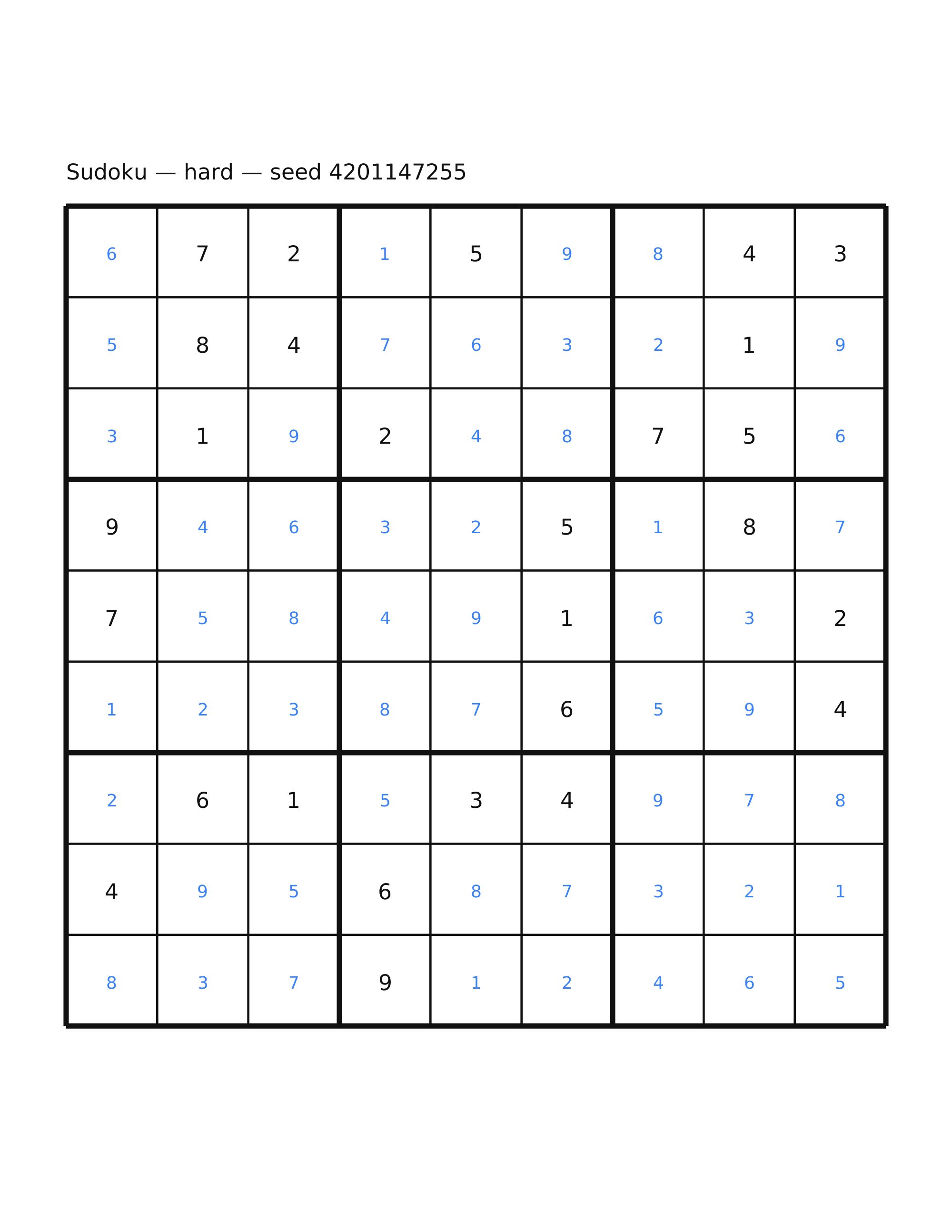 Sudoku — hard #45 — solution
