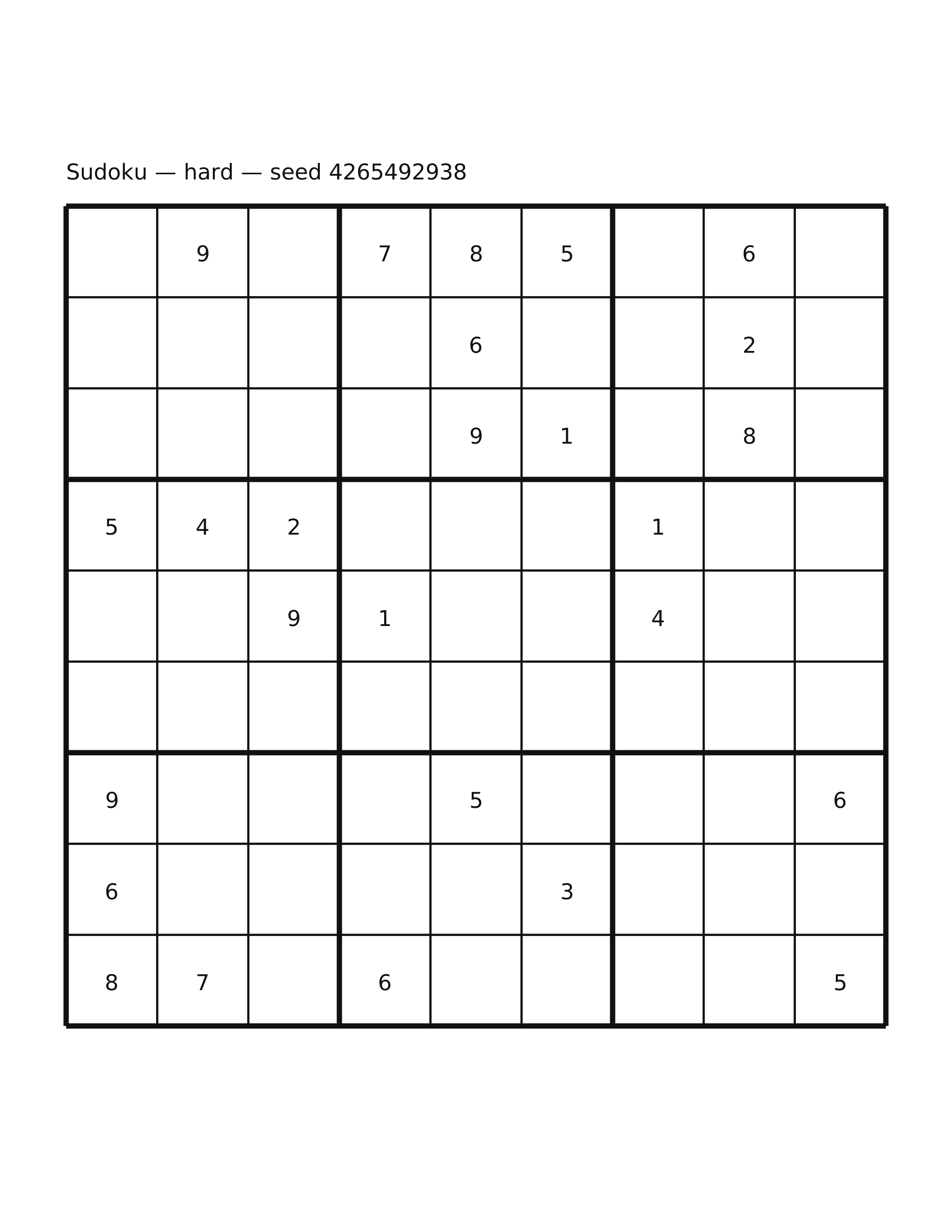 Sudoku — hard #52