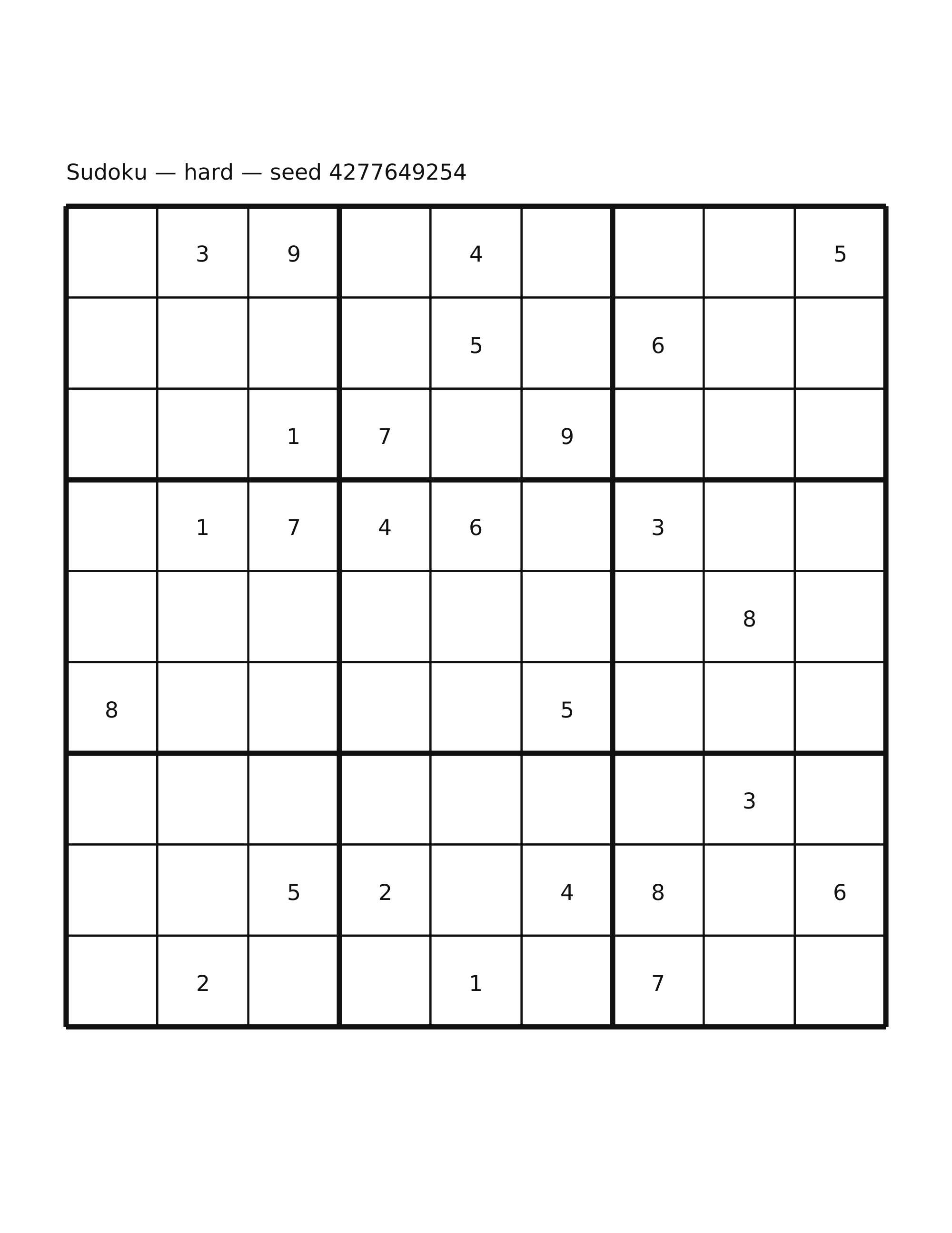 Sudoku — hard #27