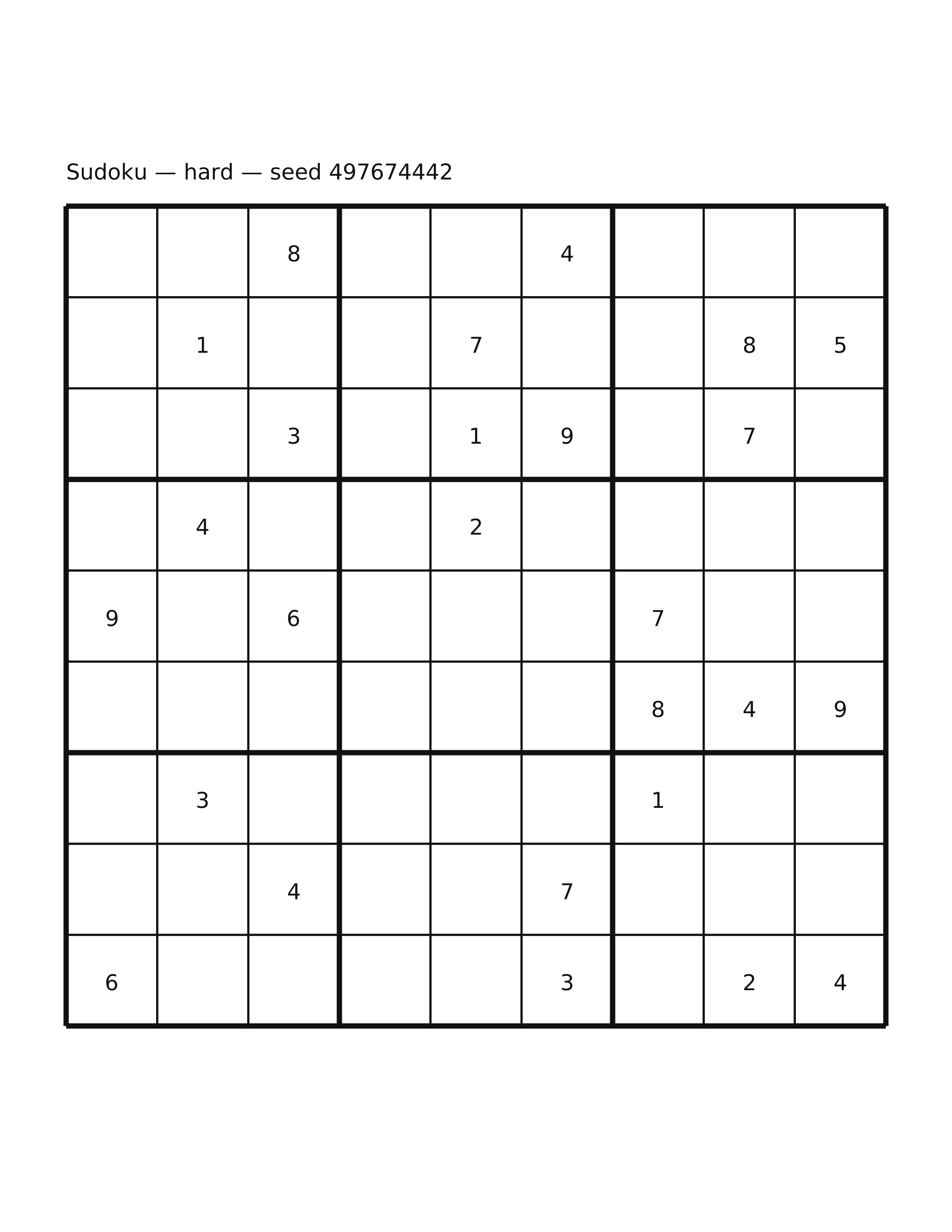 Sudoku — hard #66