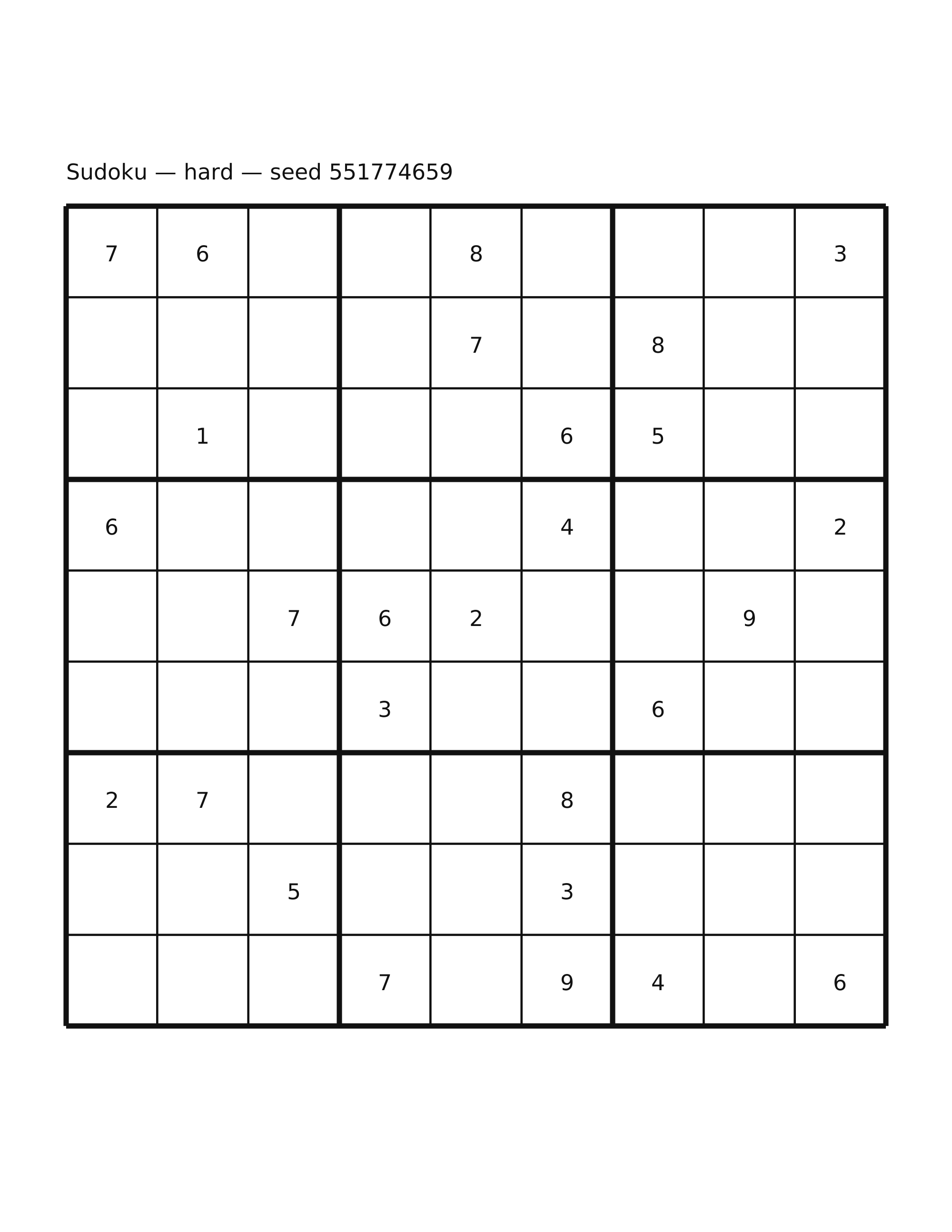 Sudoku — hard #55