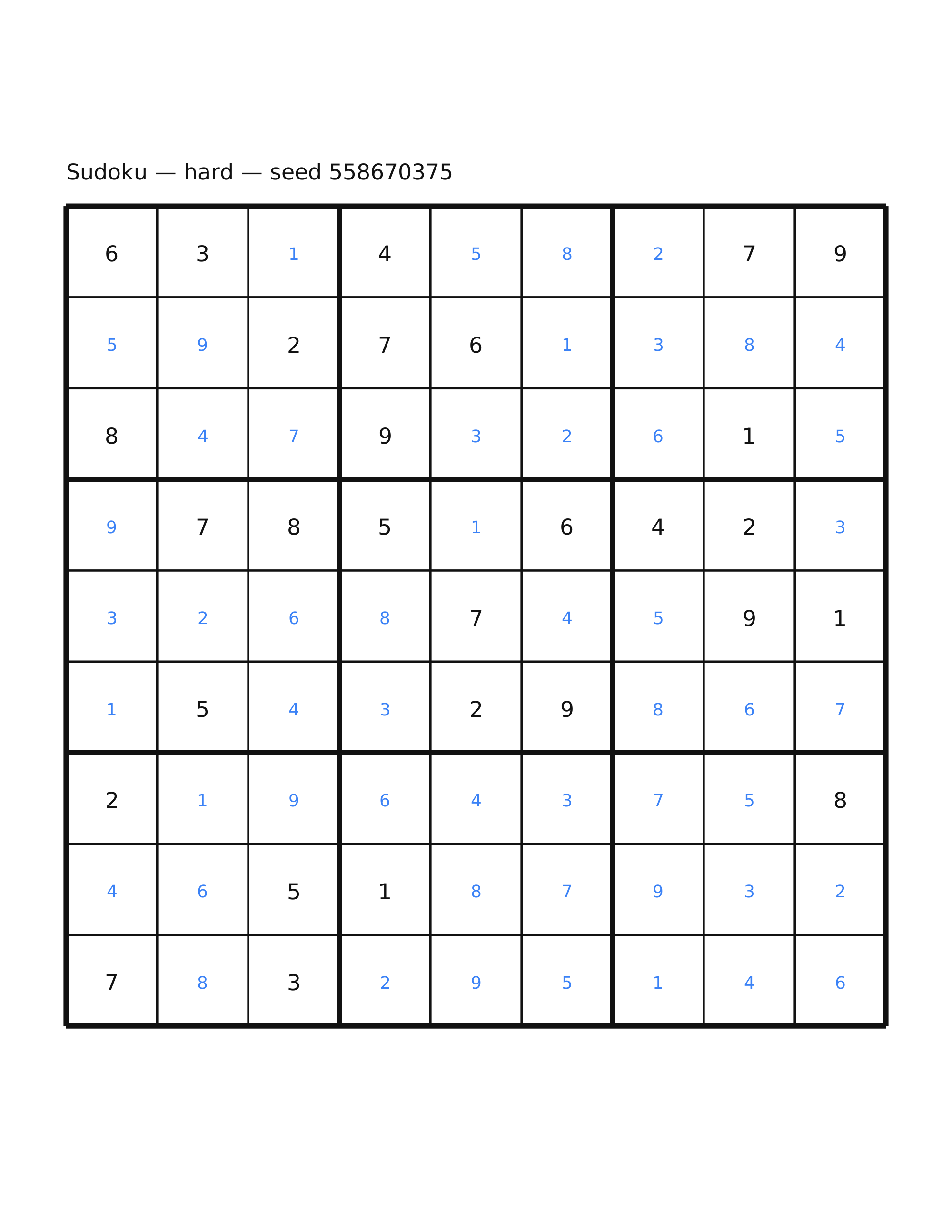 Sudoku — hard #56 — solution