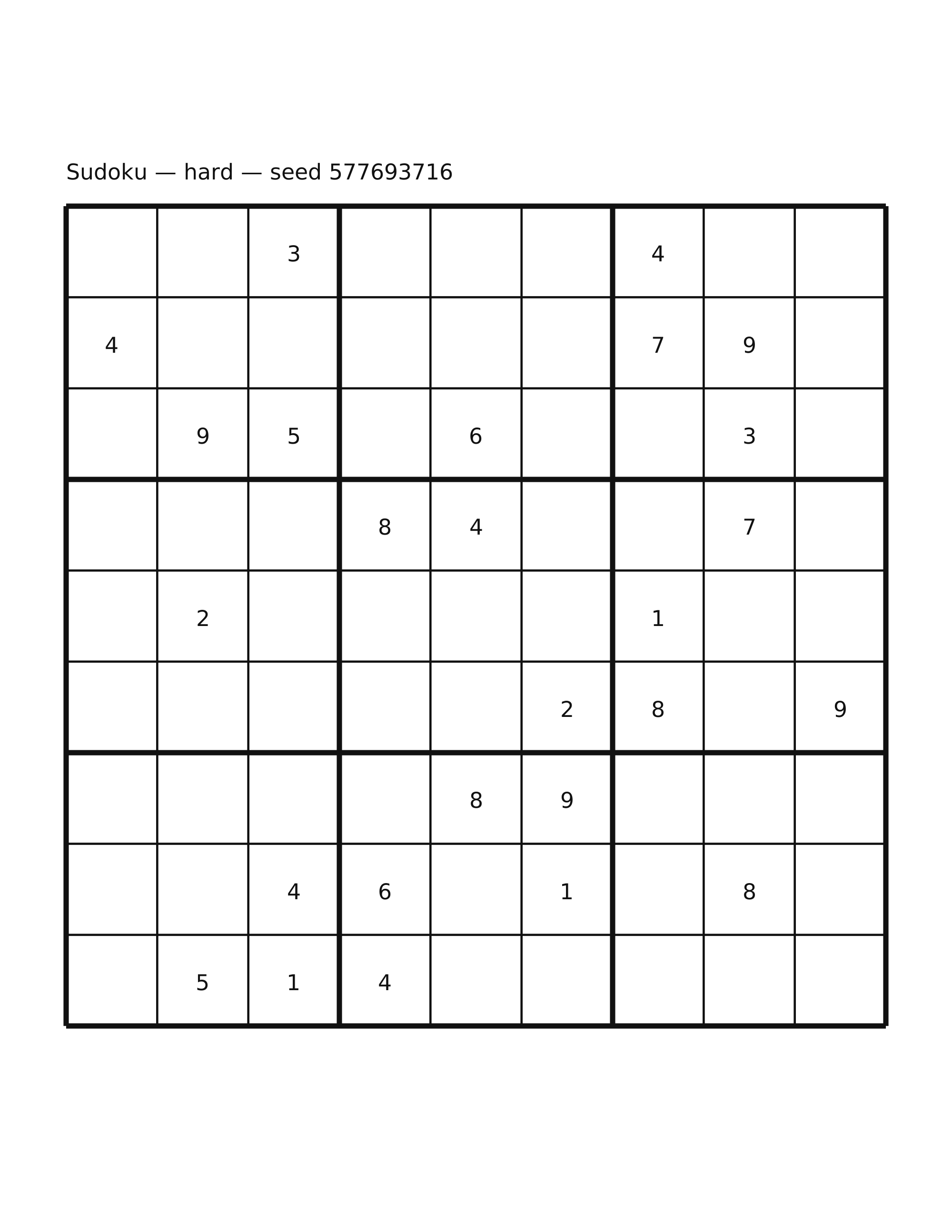 Sudoku — hard #22