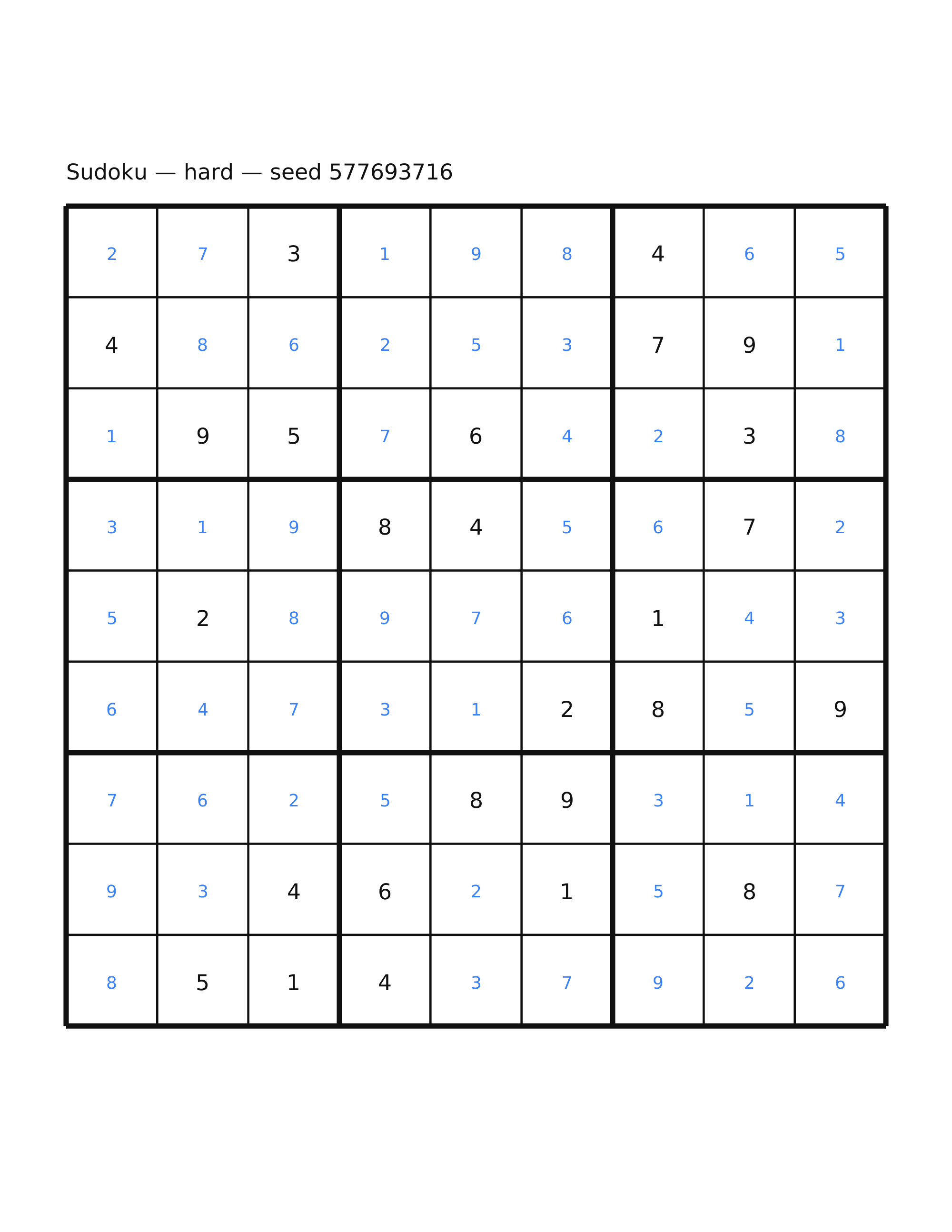 Sudoku — hard #22 — solution