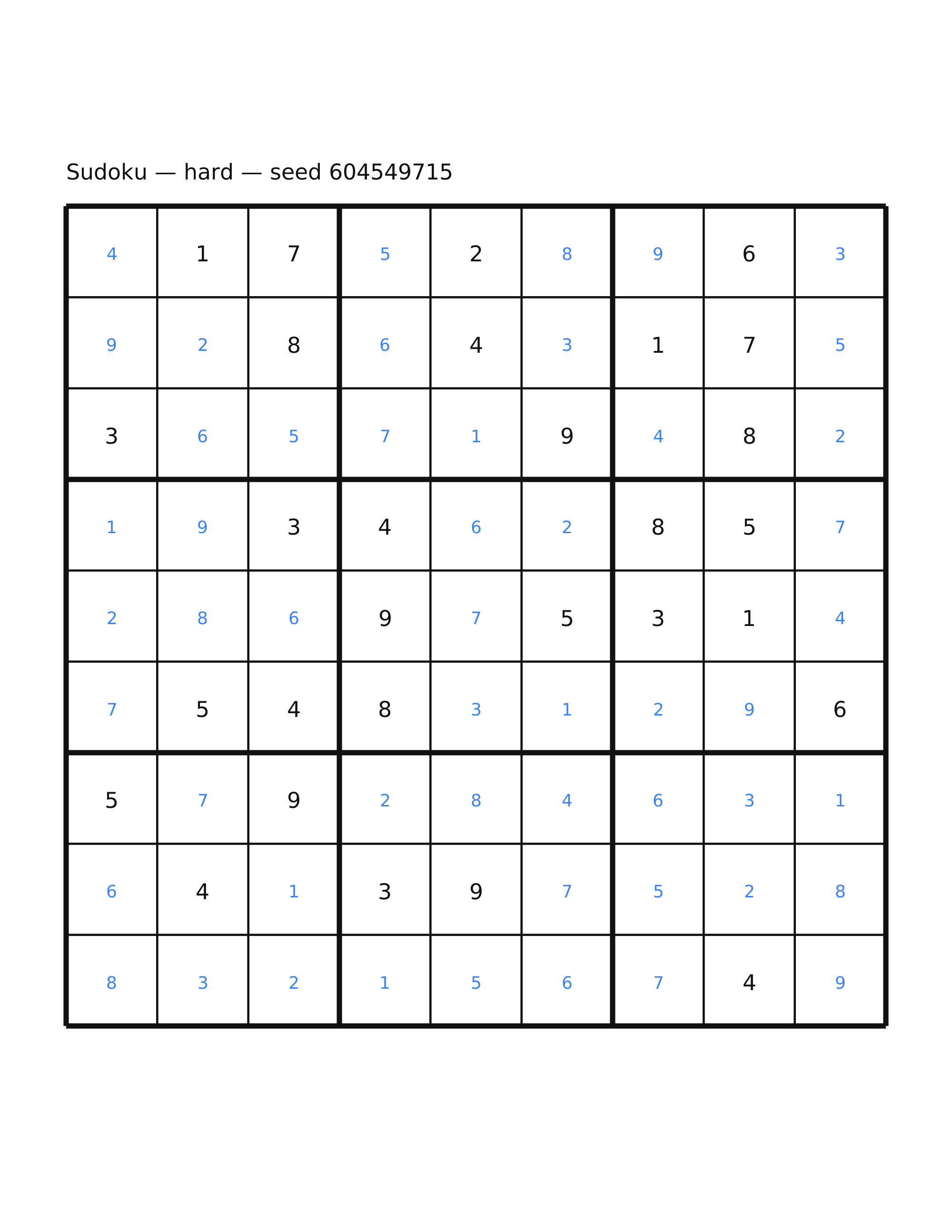 Sudoku — hard #66 — solution