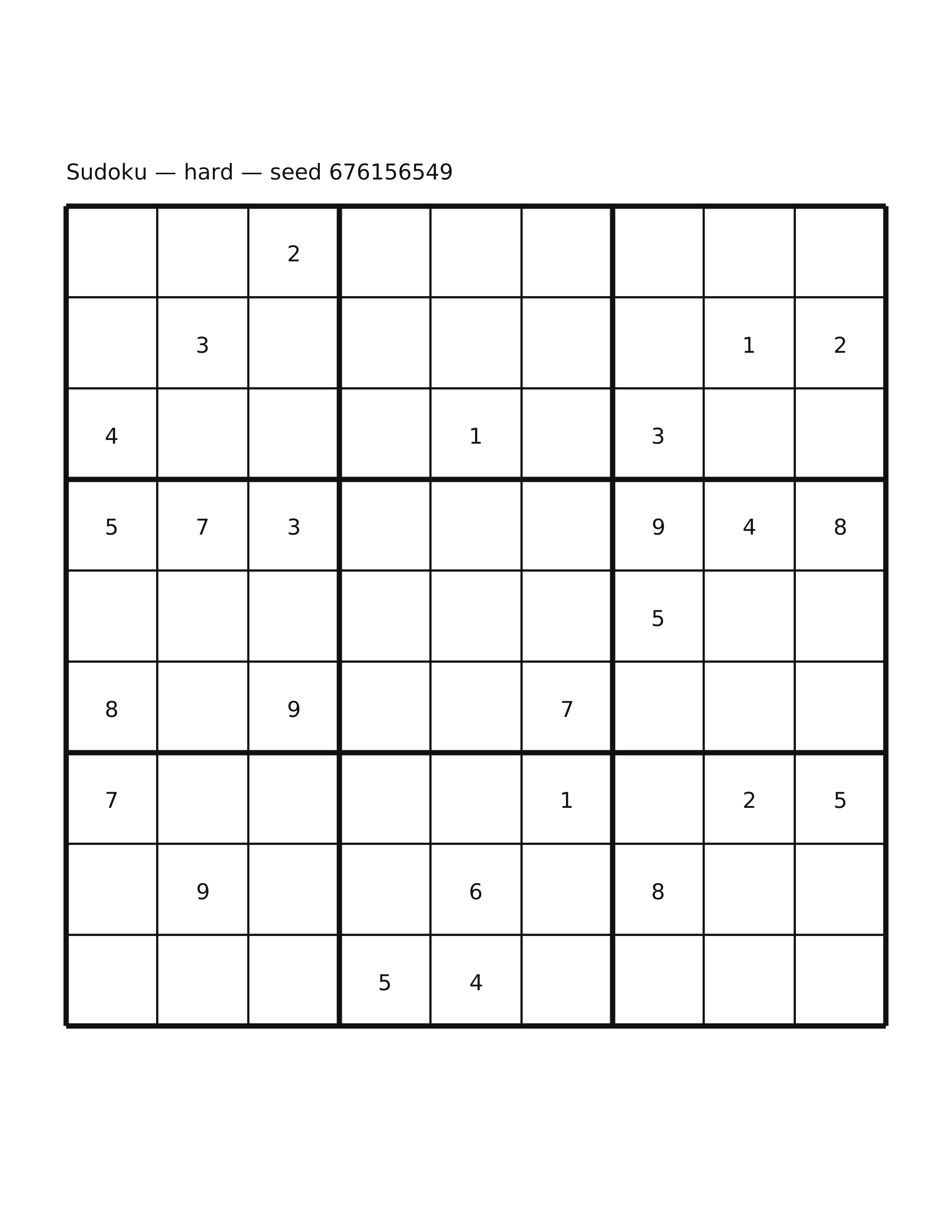 Sudoku — hard #43