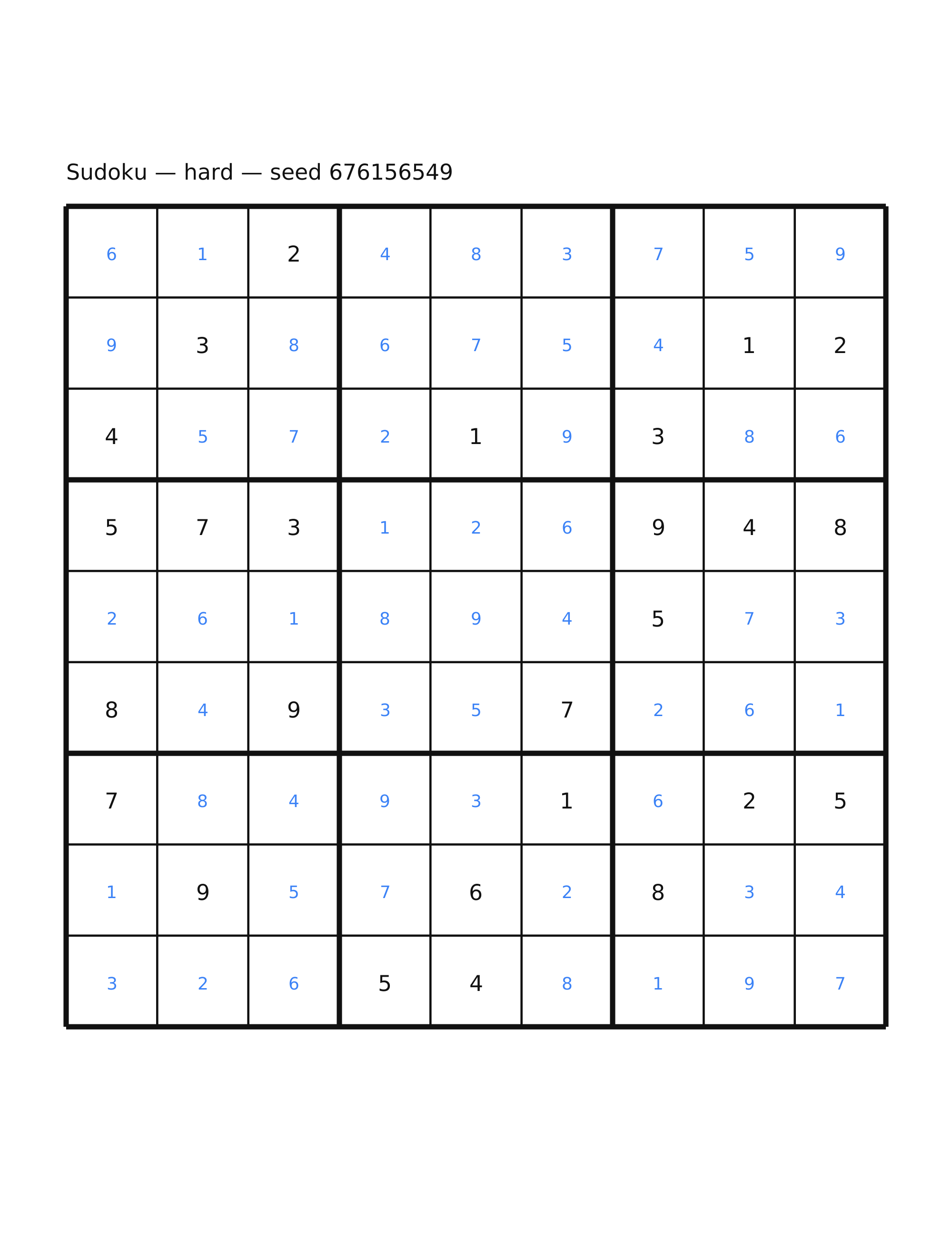 Sudoku — hard #43 — solution