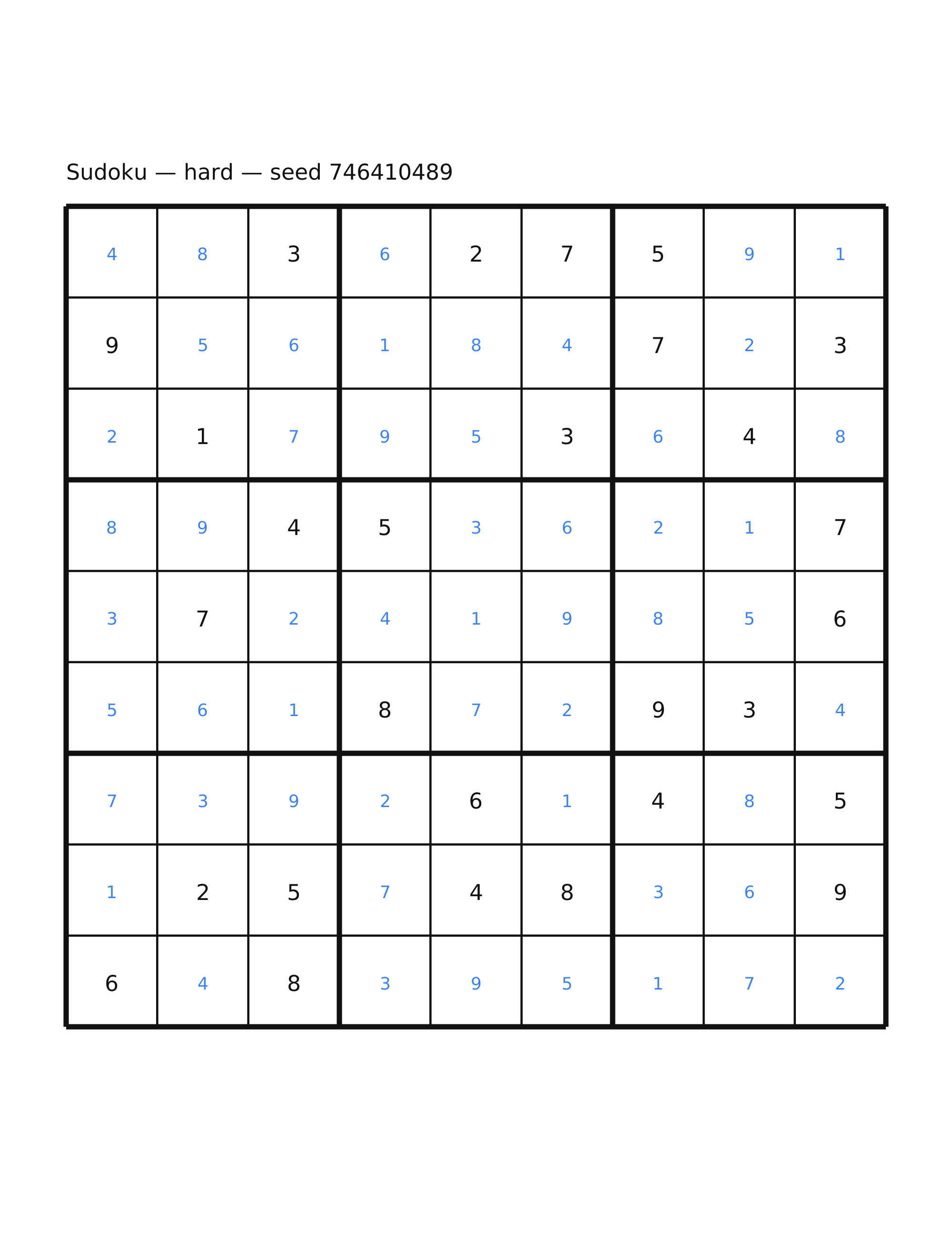 Sudoku — hard #41 — solution