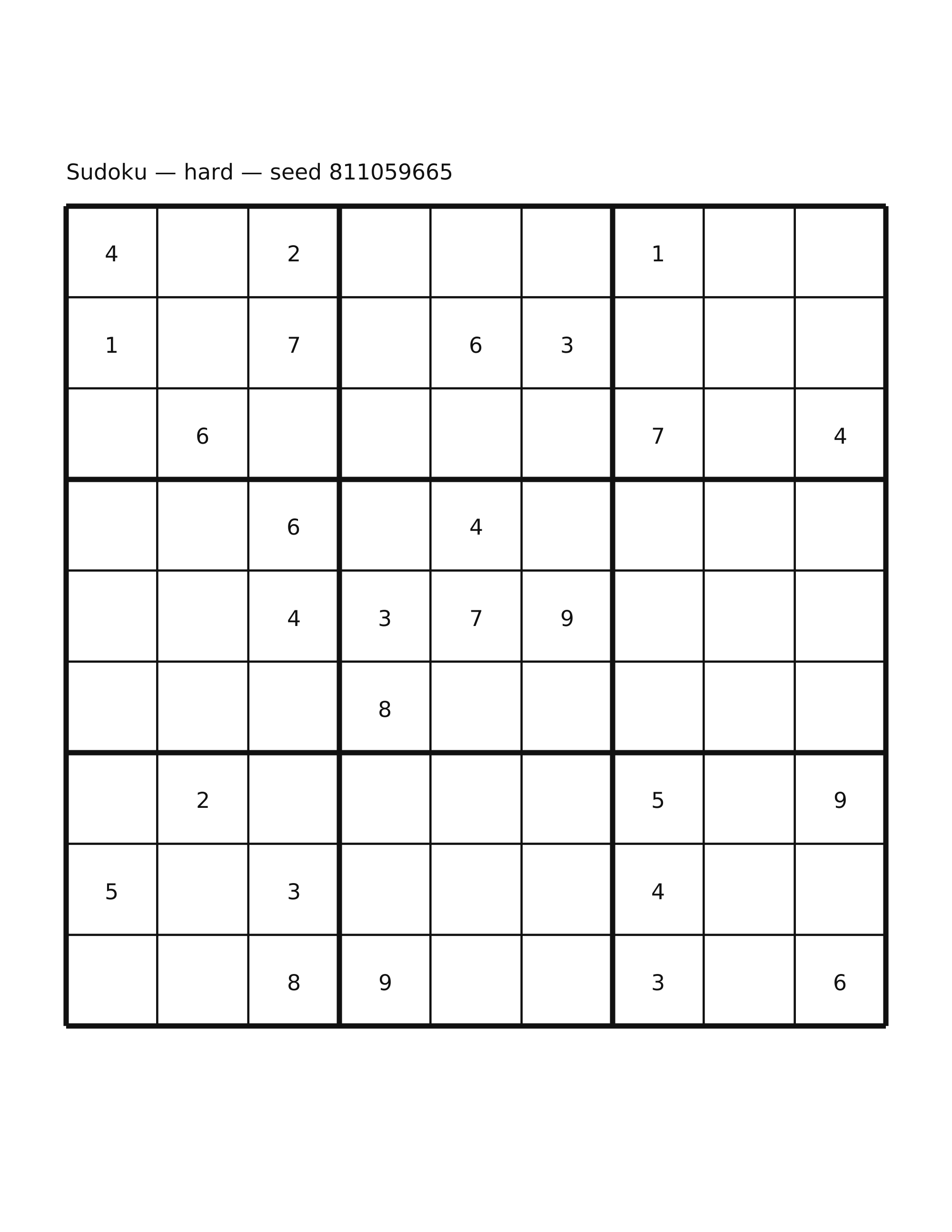 Sudoku — hard #50