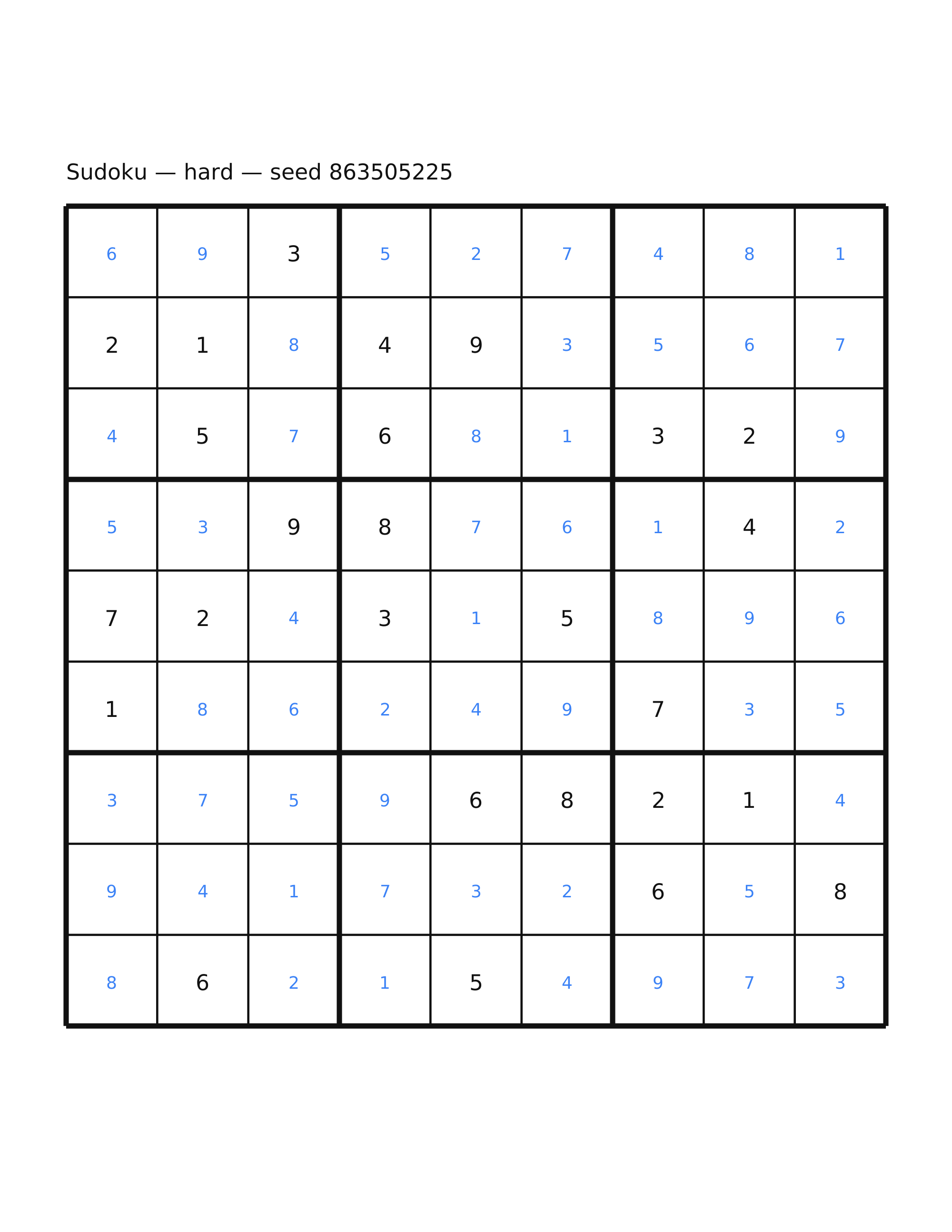 Sudoku — hard #66 — solution