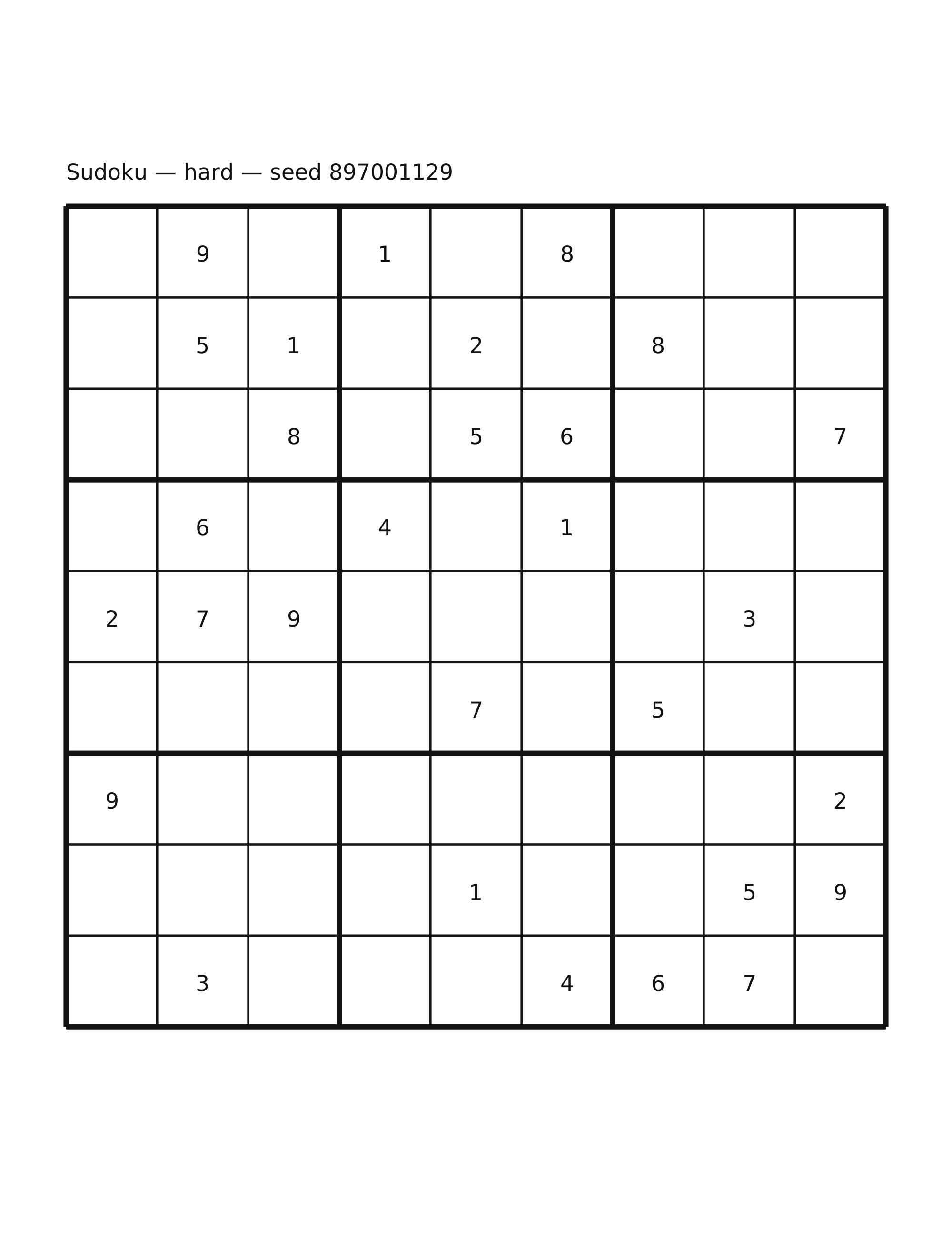 Sudoku — hard #26
