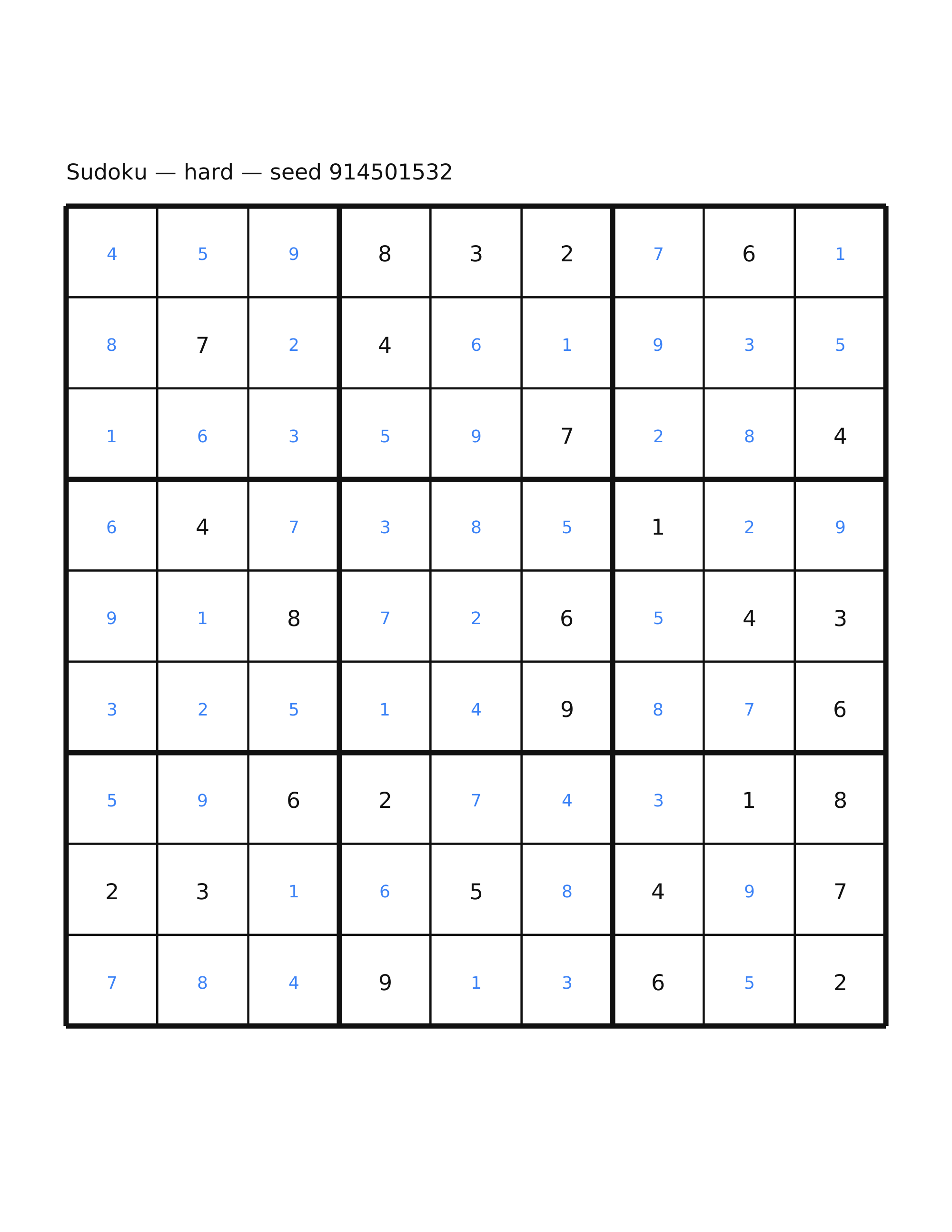 Sudoku — hard #39 — solution