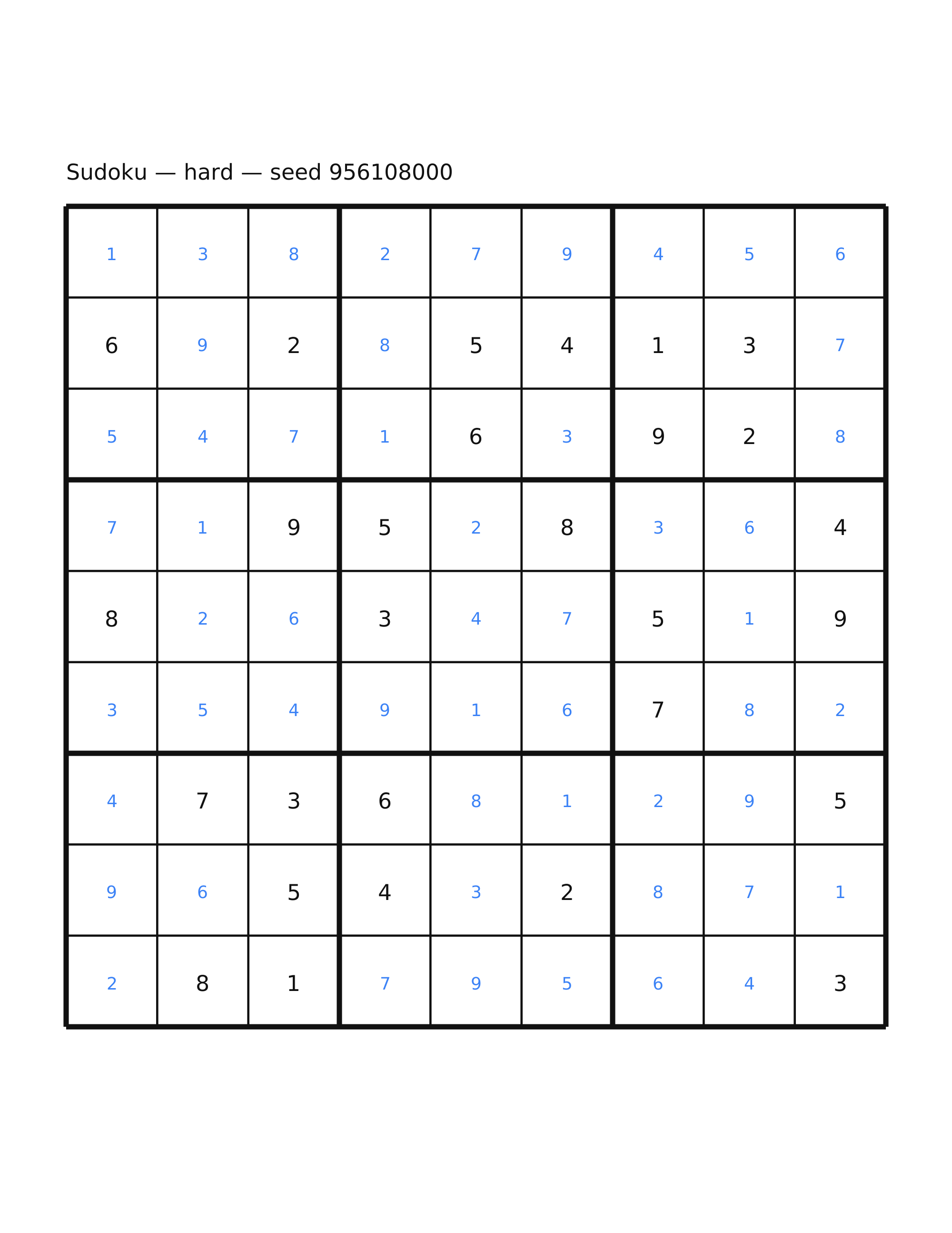 Sudoku — hard #60 — solution