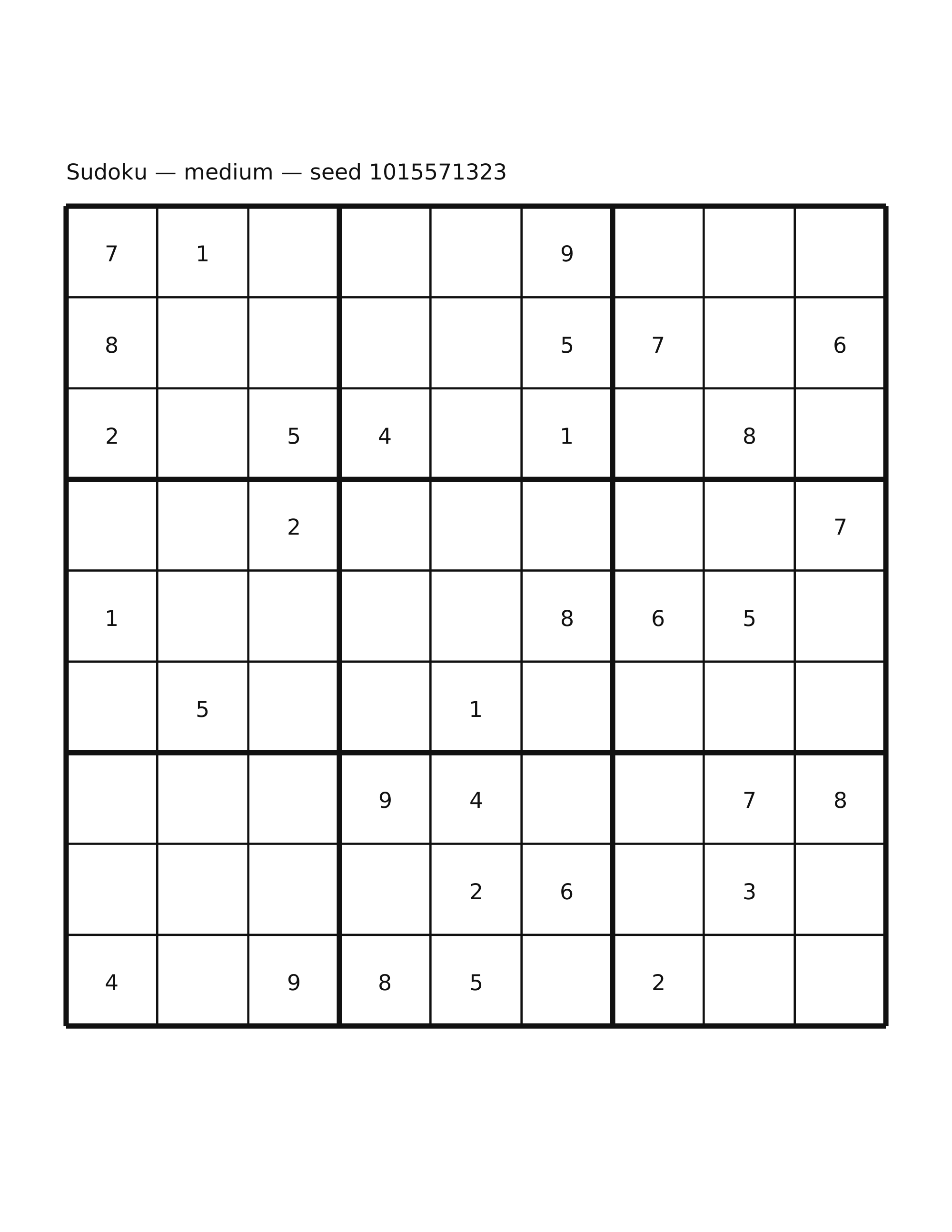 Sudoku — medium #27