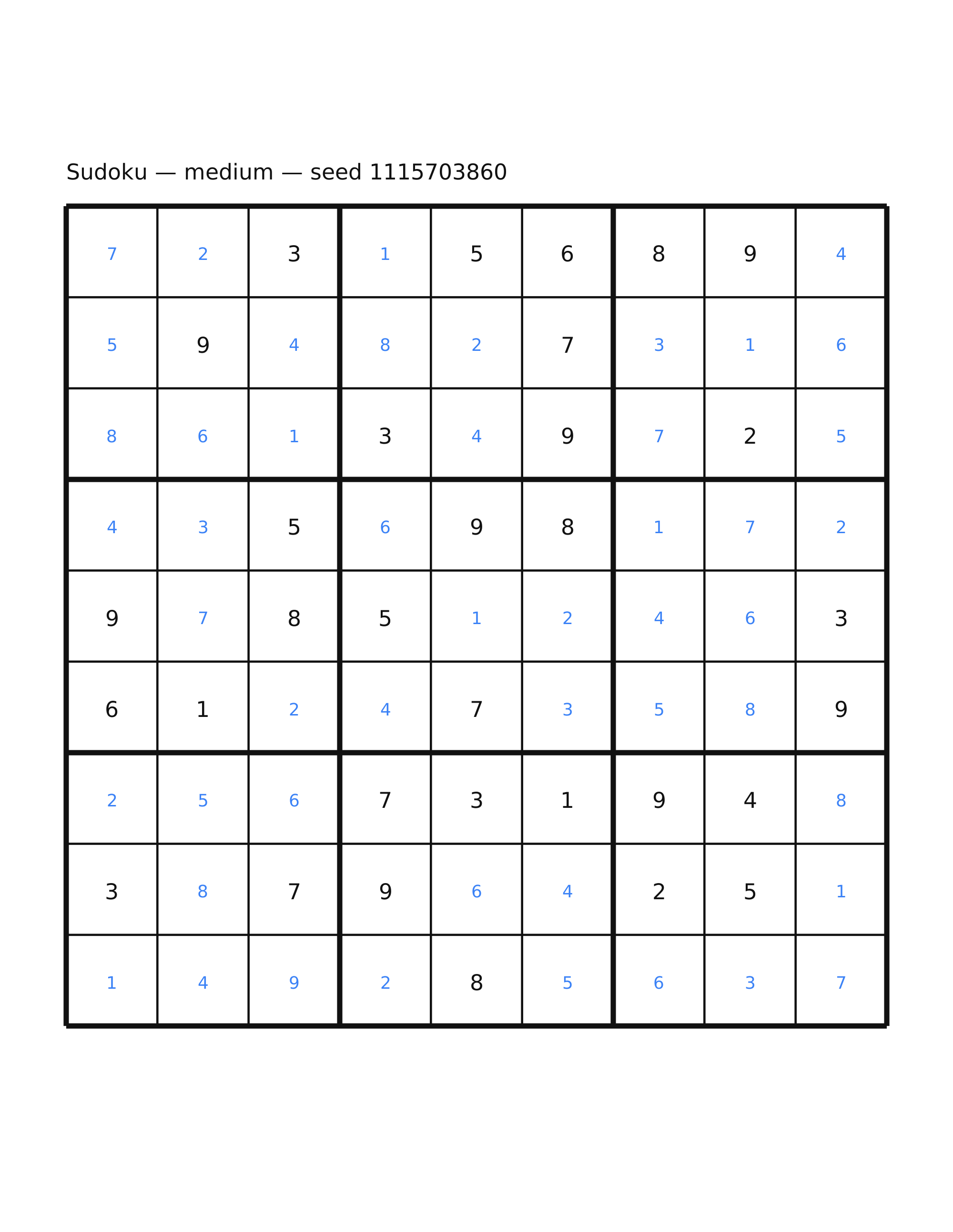 Sudoku — medium #44 — solution