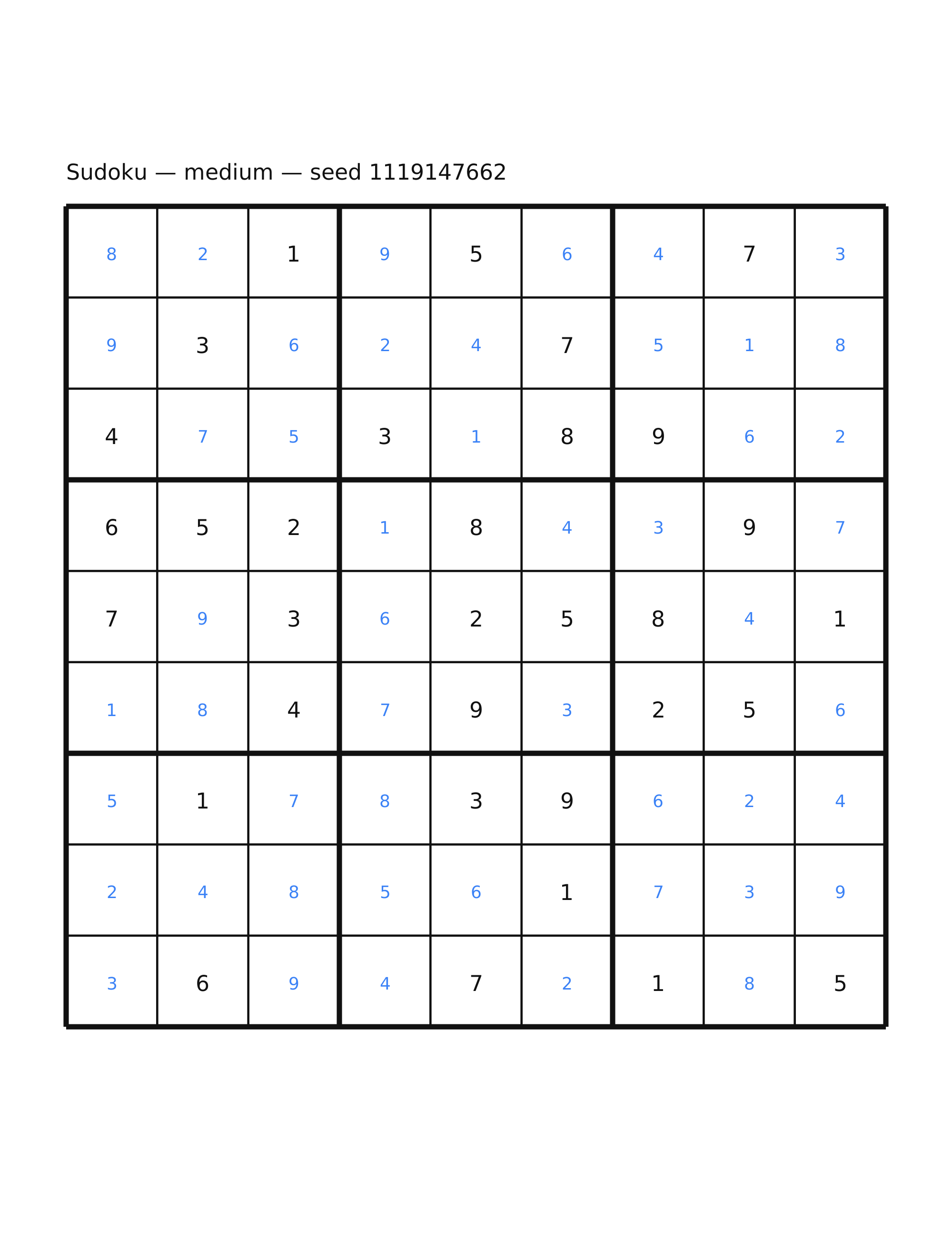 Sudoku — medium #44 — solution