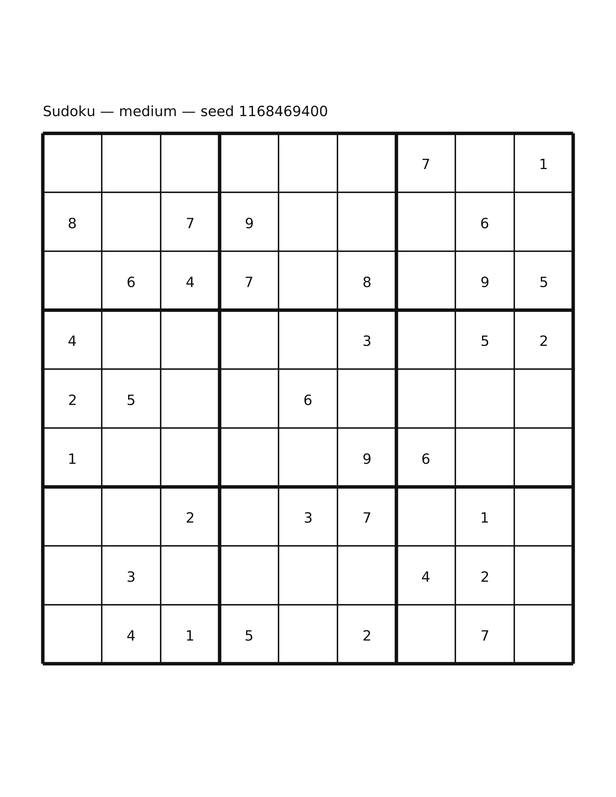 Sudoku — medium #31