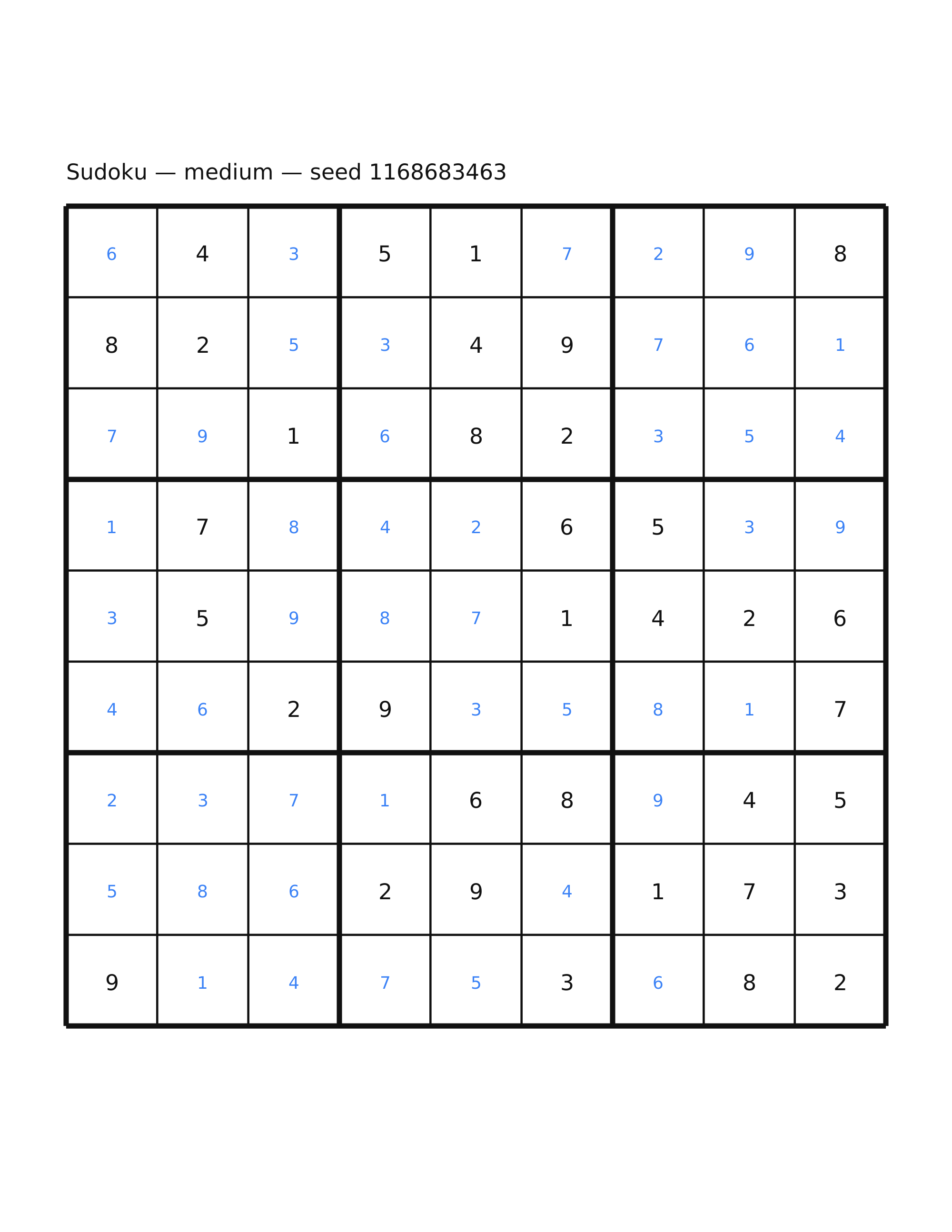Sudoku — medium #21 — solution