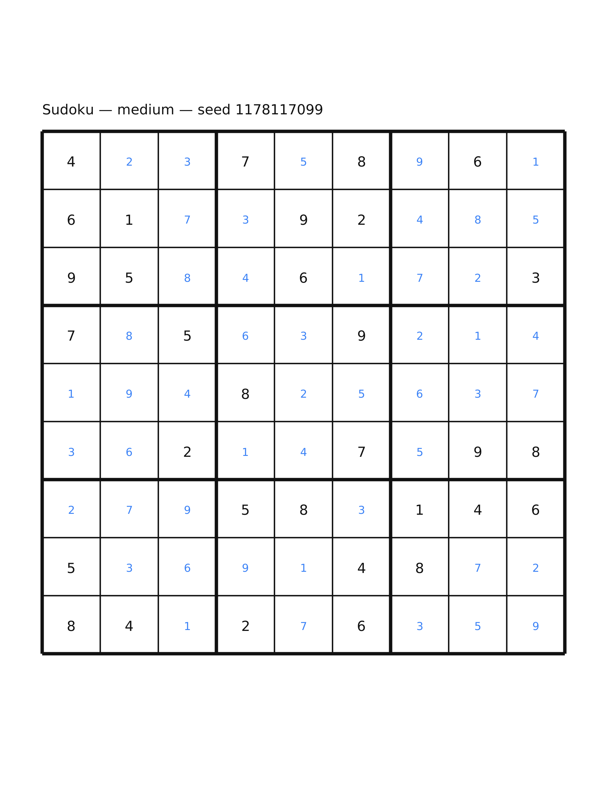 Sudoku — medium #33 — solution