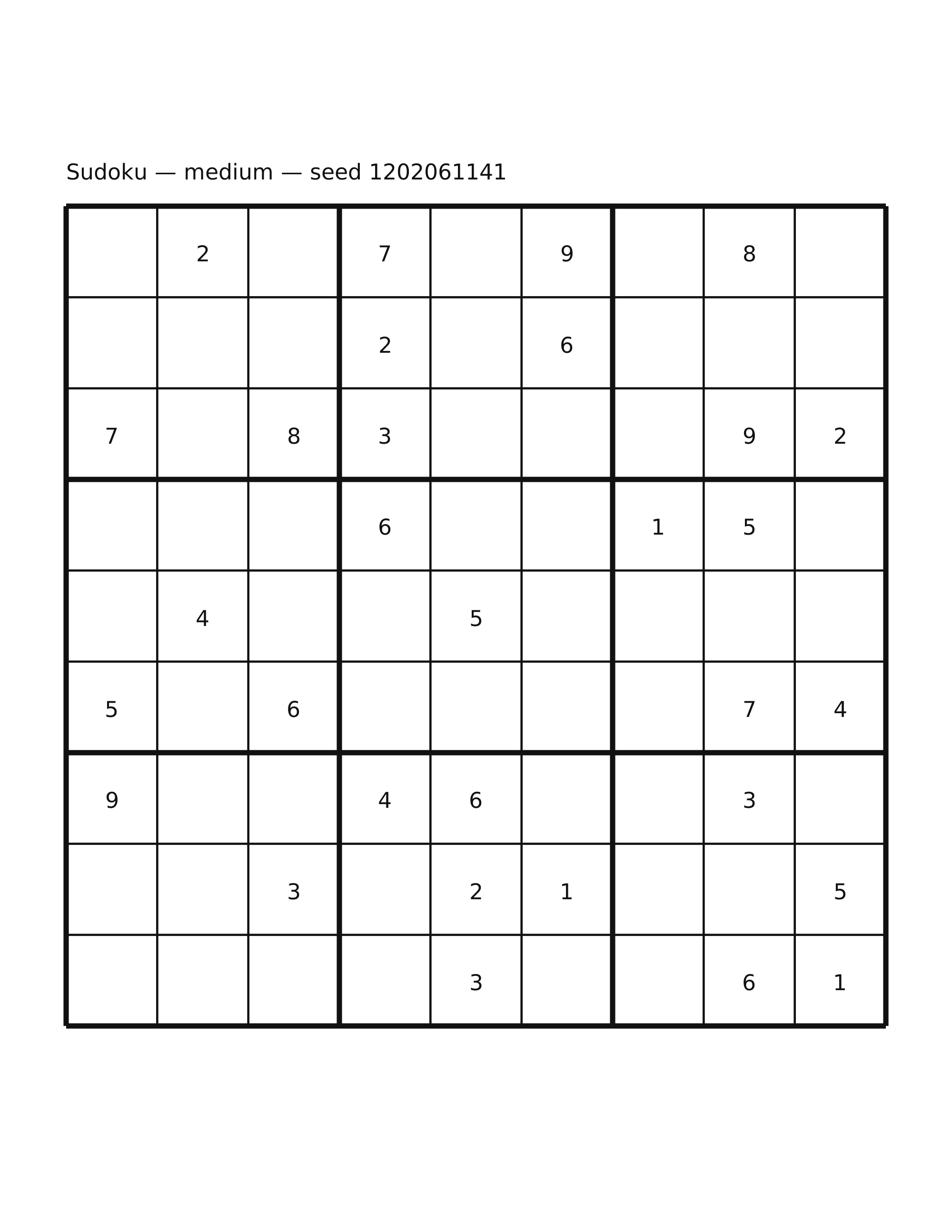 Sudoku — medium #10