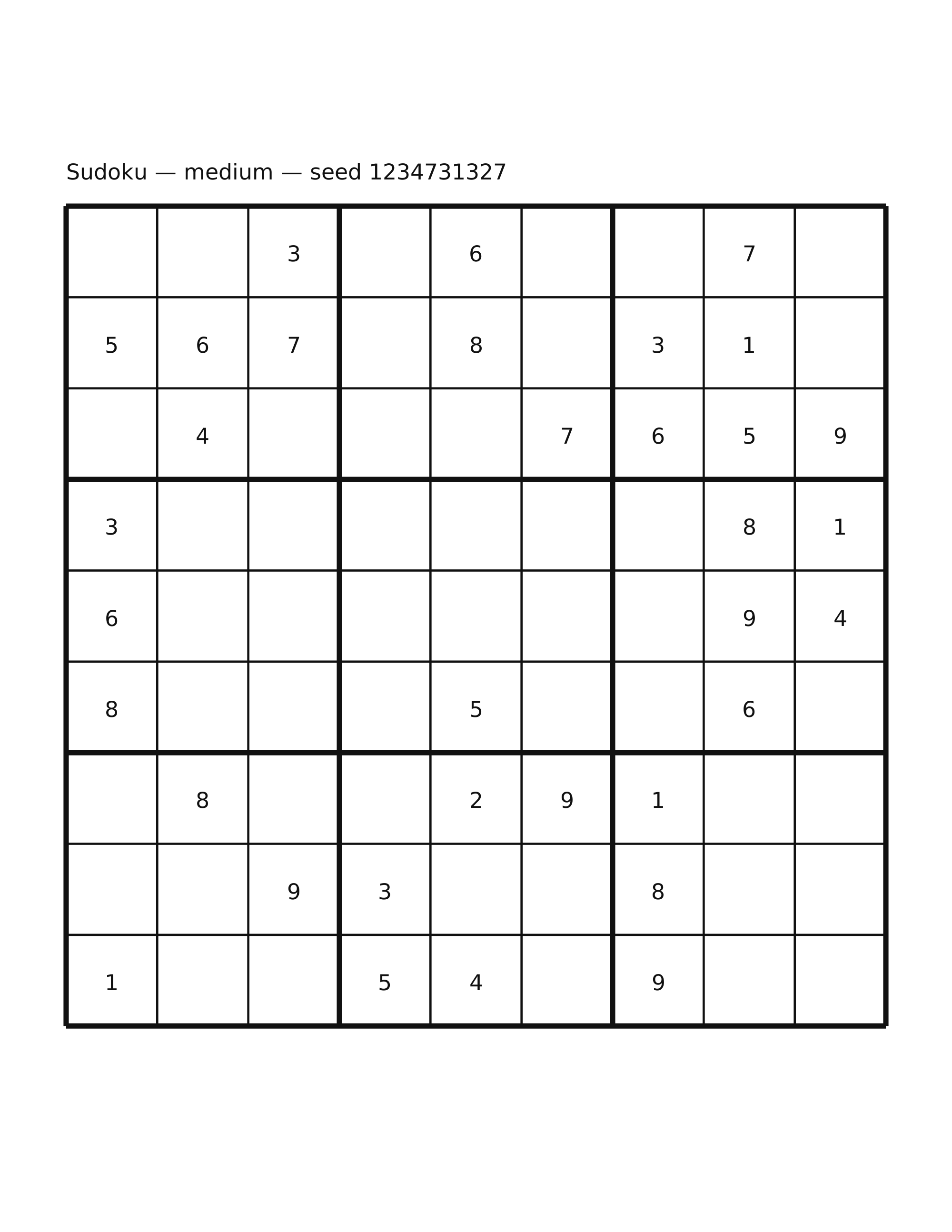 Sudoku — medium #31