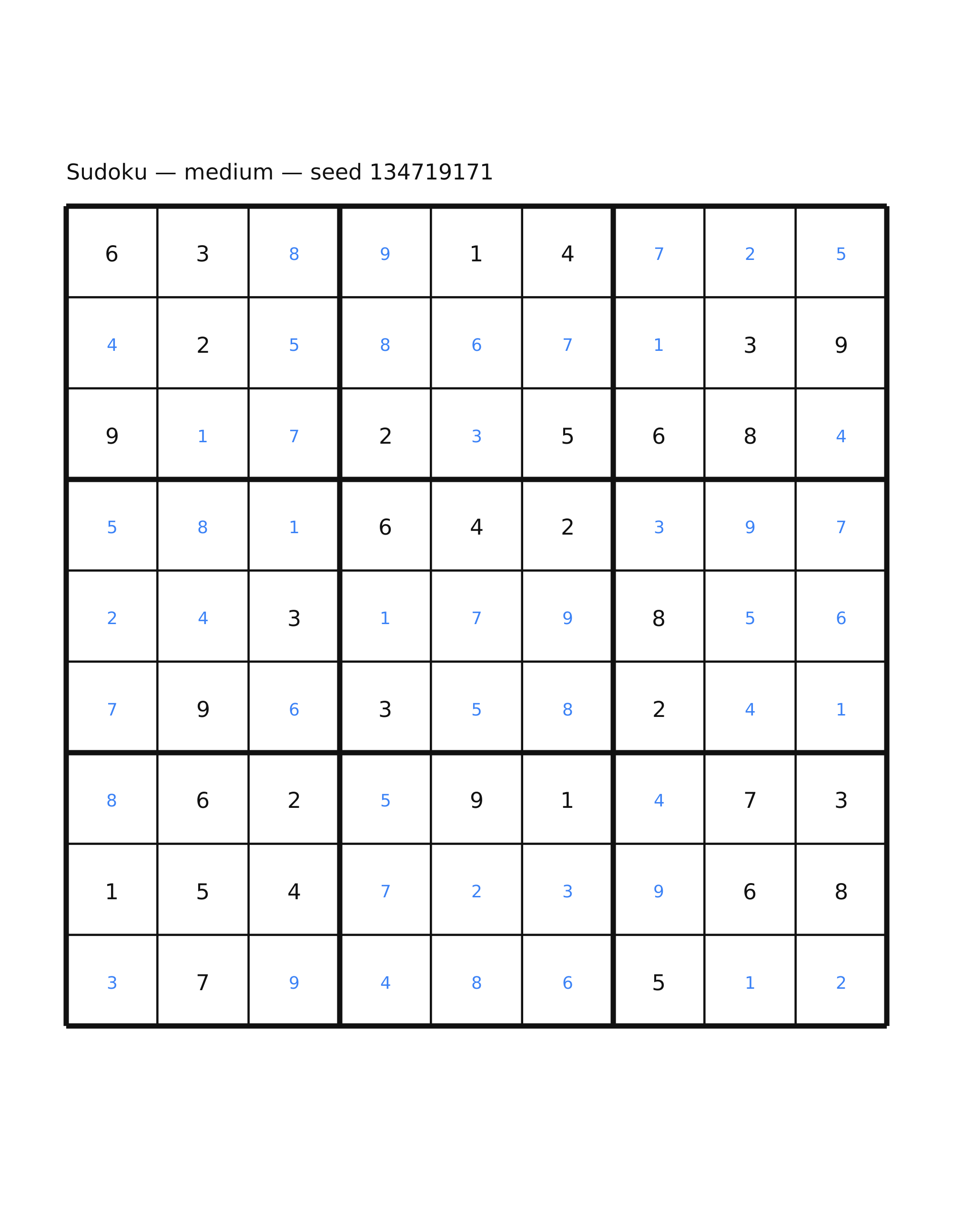 Sudoku — medium #48 — solution