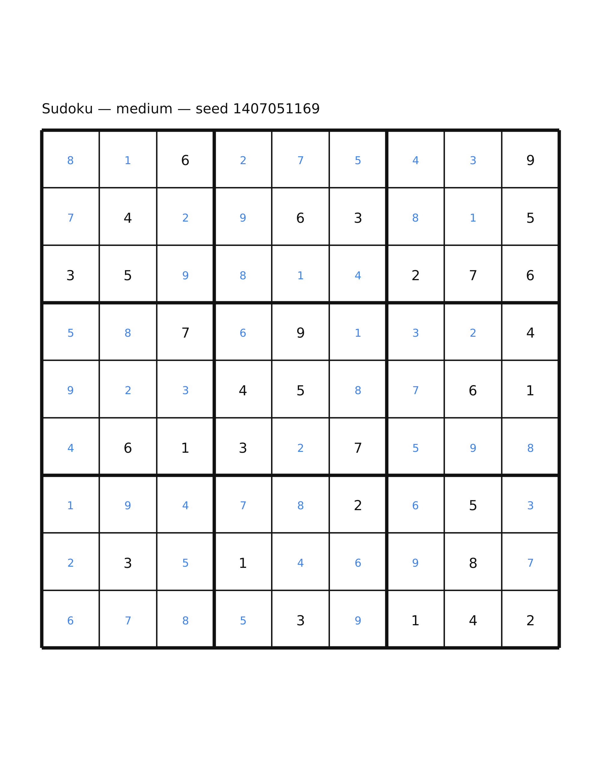 Sudoku — medium #55 — solution