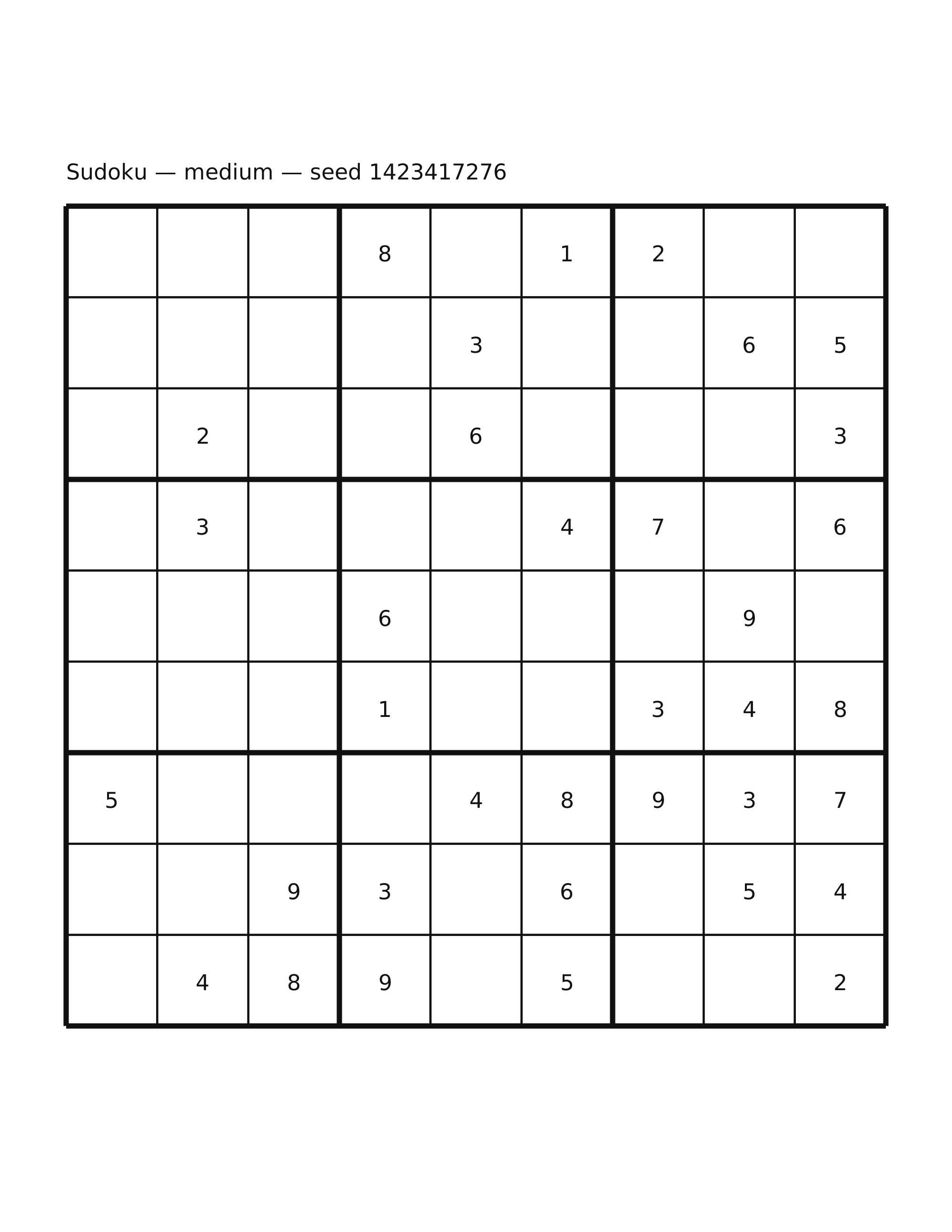 Sudoku — medium #15