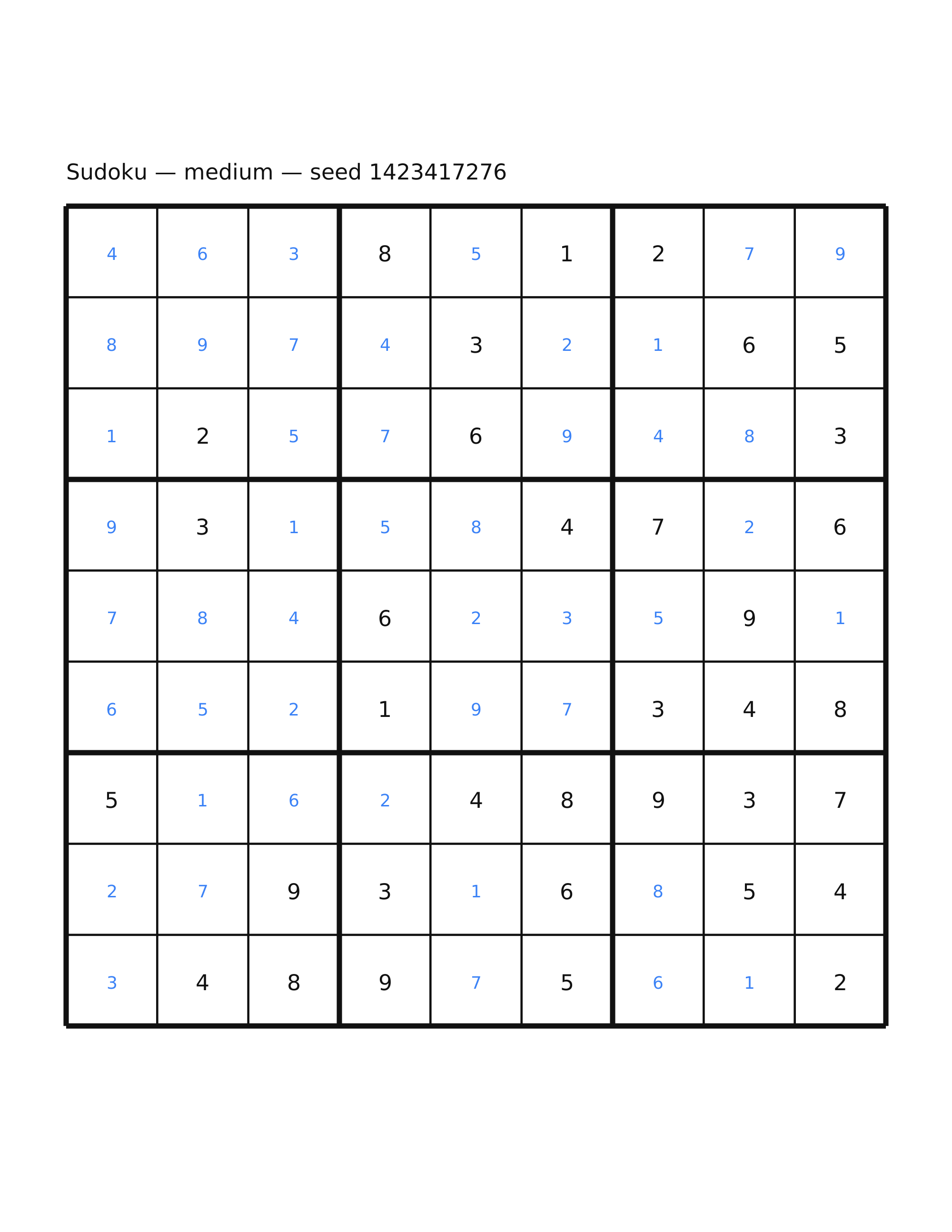 Sudoku — medium #15 — solution