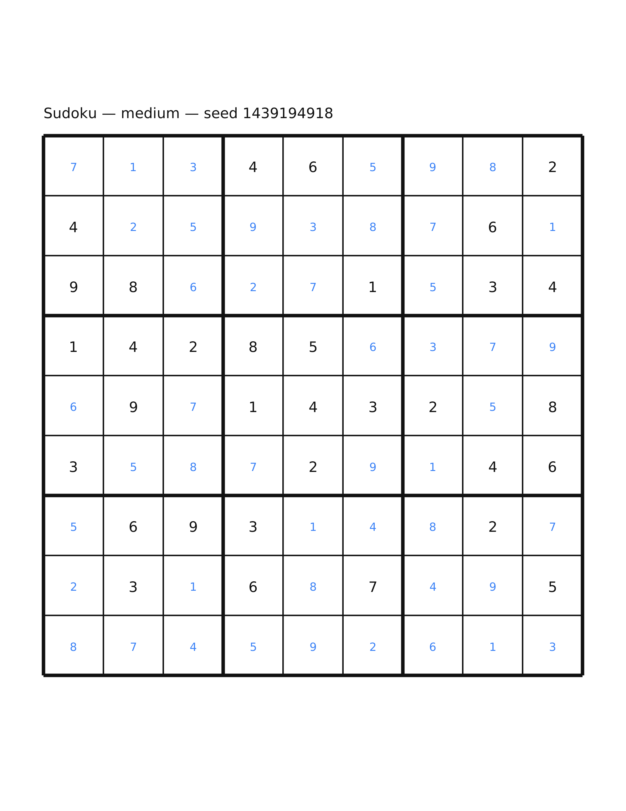 Sudoku — medium #45 — solution