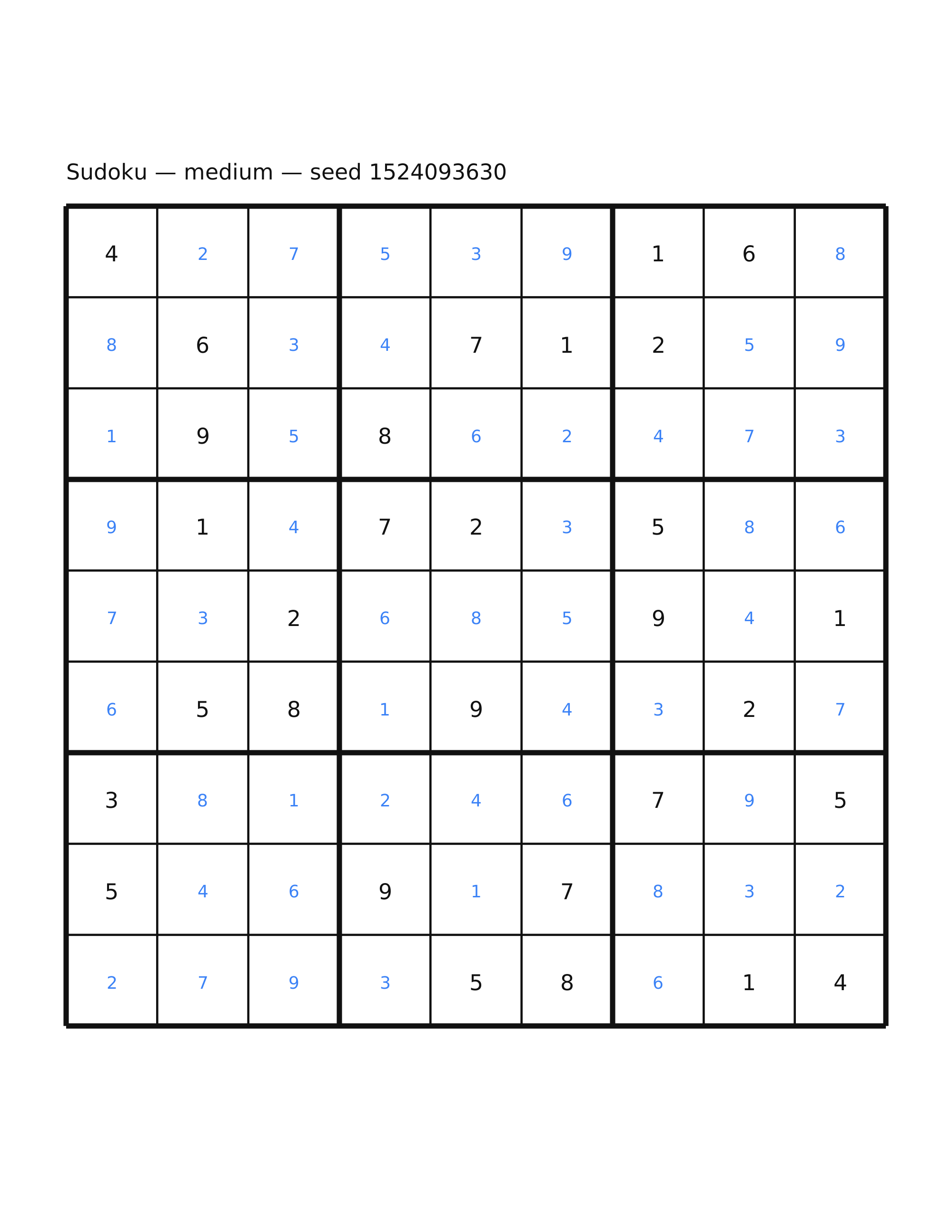 Sudoku — medium #24 — solution