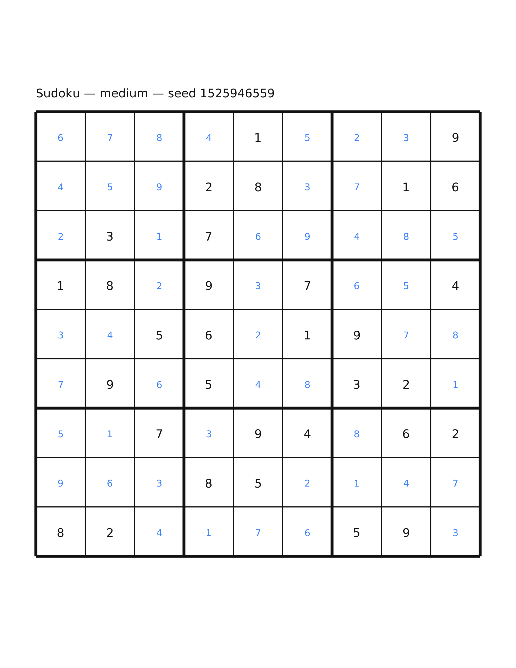 Sudoku — medium #24 — solution